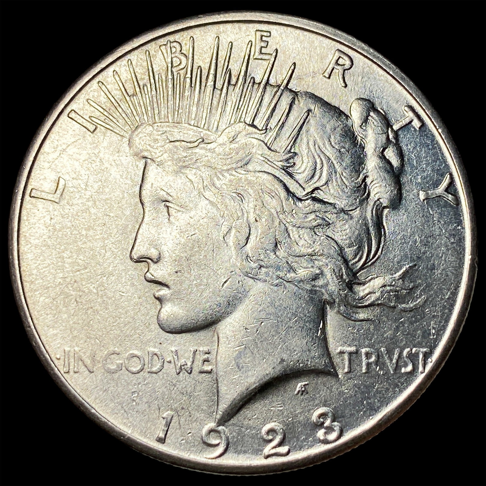 1923-S Silver Peace Dollar CLOSELY UNCIRCULATED: 1923-S Silver Peace Dollar CLOSELY UNCIRCULATED