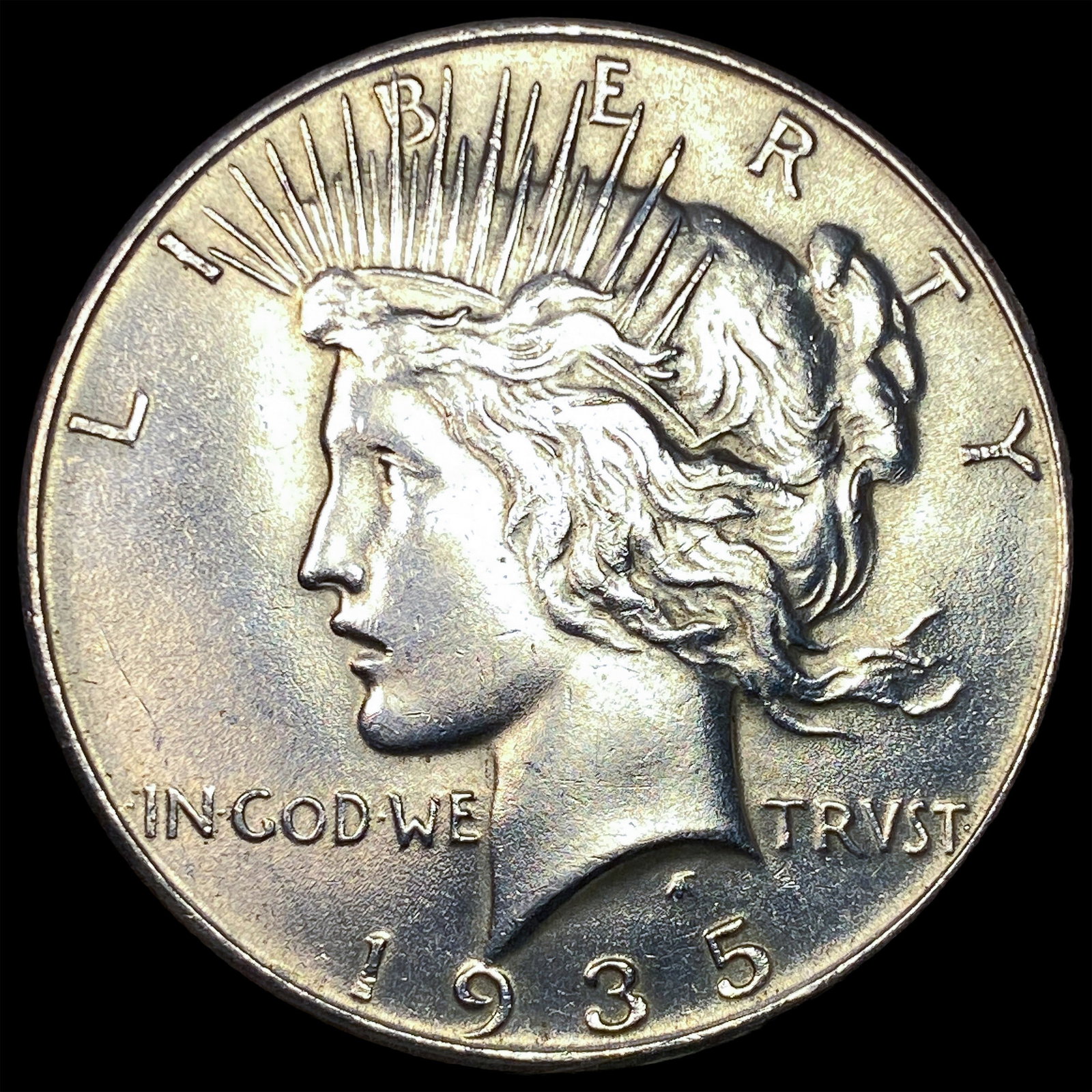 1935 Silver Peace Dollar CLOSELY UNCIRCULATED: 1935 Silver Peace Dollar CLOSELY UNCIRCULATED