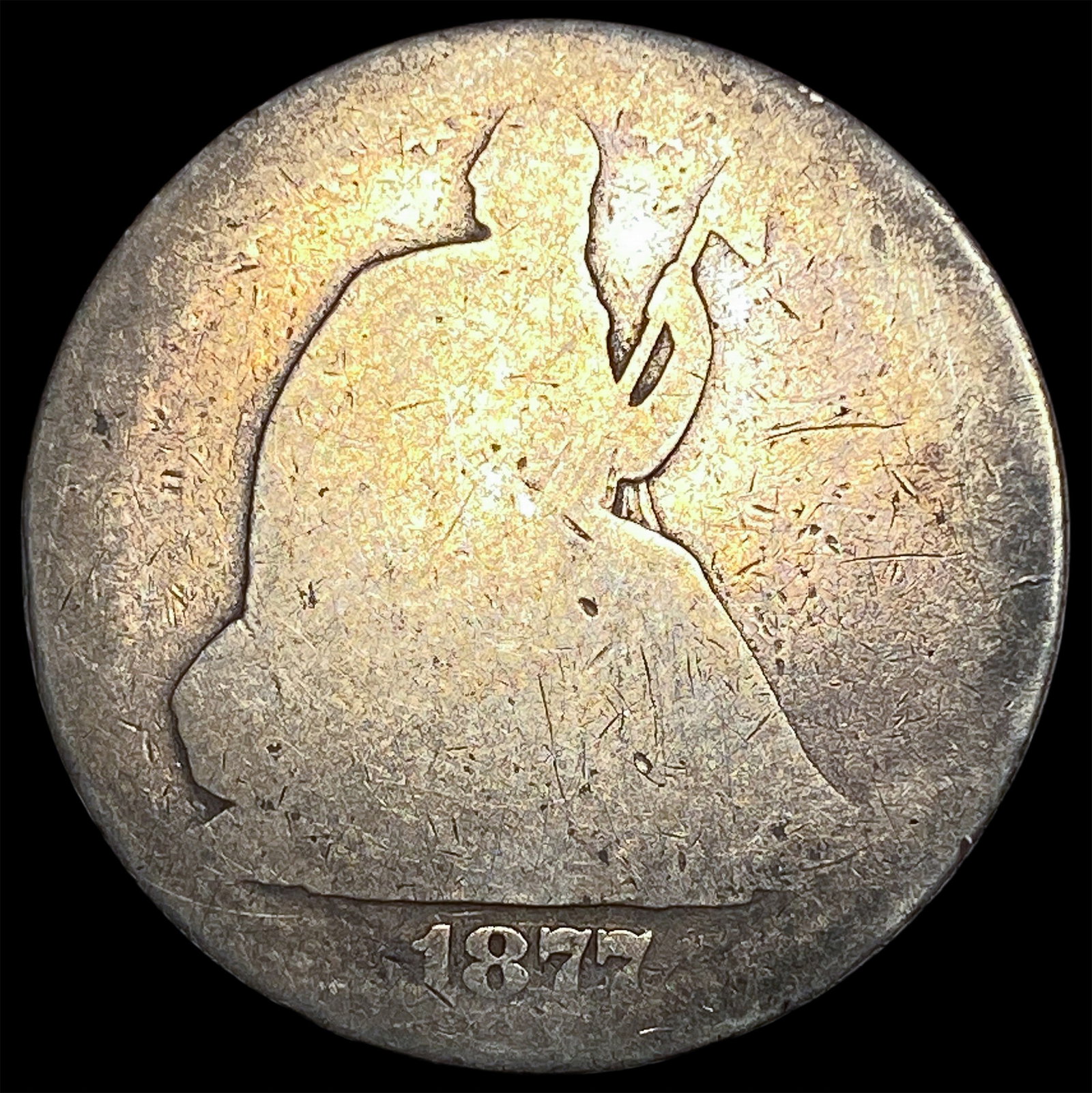 1877 Seated Liberty Half Dollar NICELY CIRCULATED: 1877 Seated Liberty Half Dollar NICELY CIRCULATED