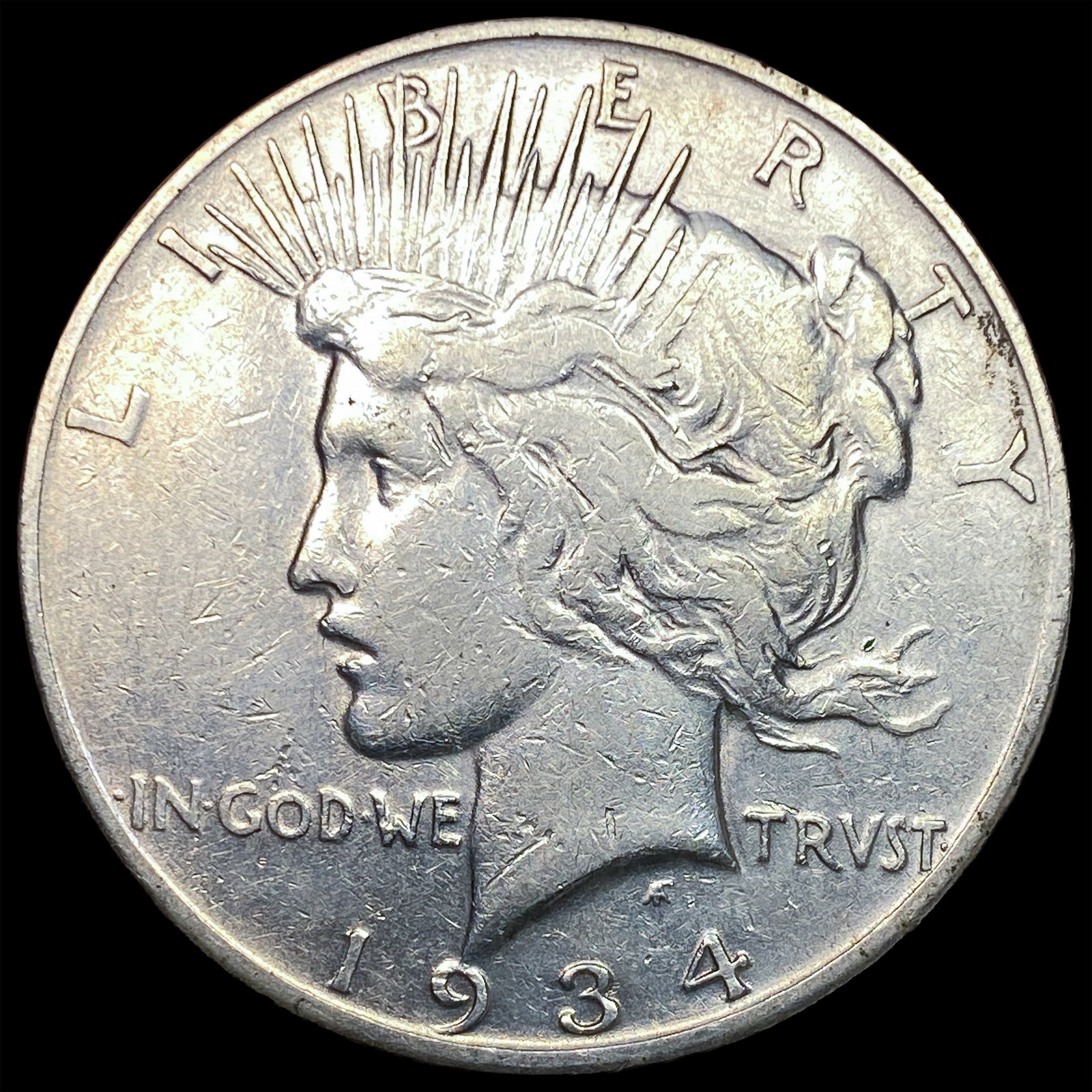 1934-S Silver Peace Dollar LIGHTLY CIRCULATED (1 of 2)
