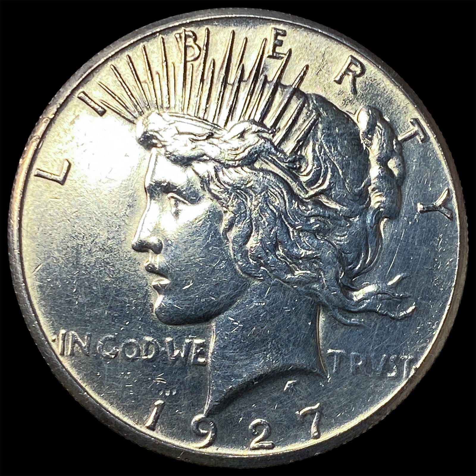 1927 Silver Peace Dollar CLOSELY UNCIRCULATED: 1927 Silver Peace Dollar CLOSELY UNCIRCULATED