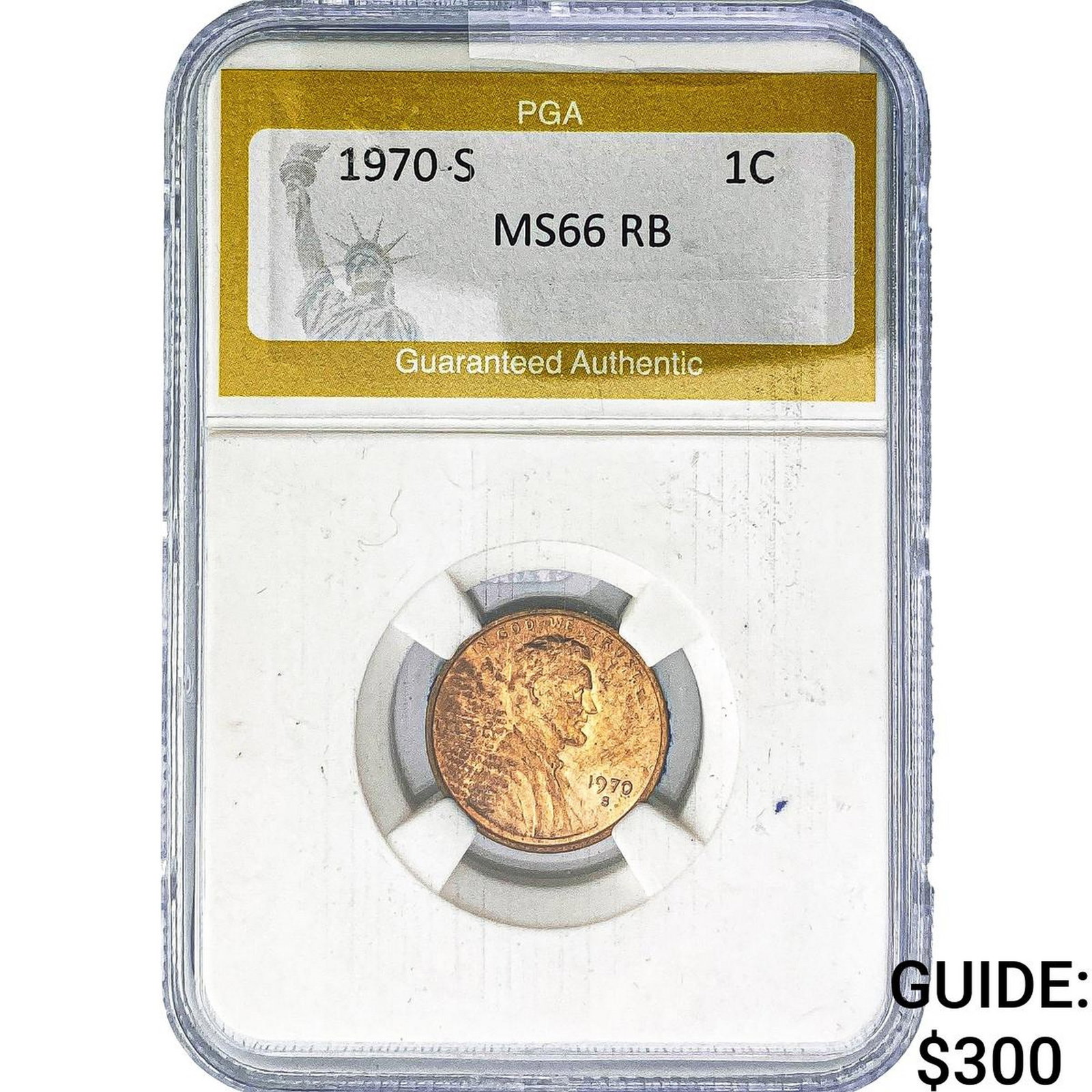 1970-S Lincoln Memorial Cent PGA MS66 RB: 1970-S Lincoln Memorial Cent PGA MS66 RB