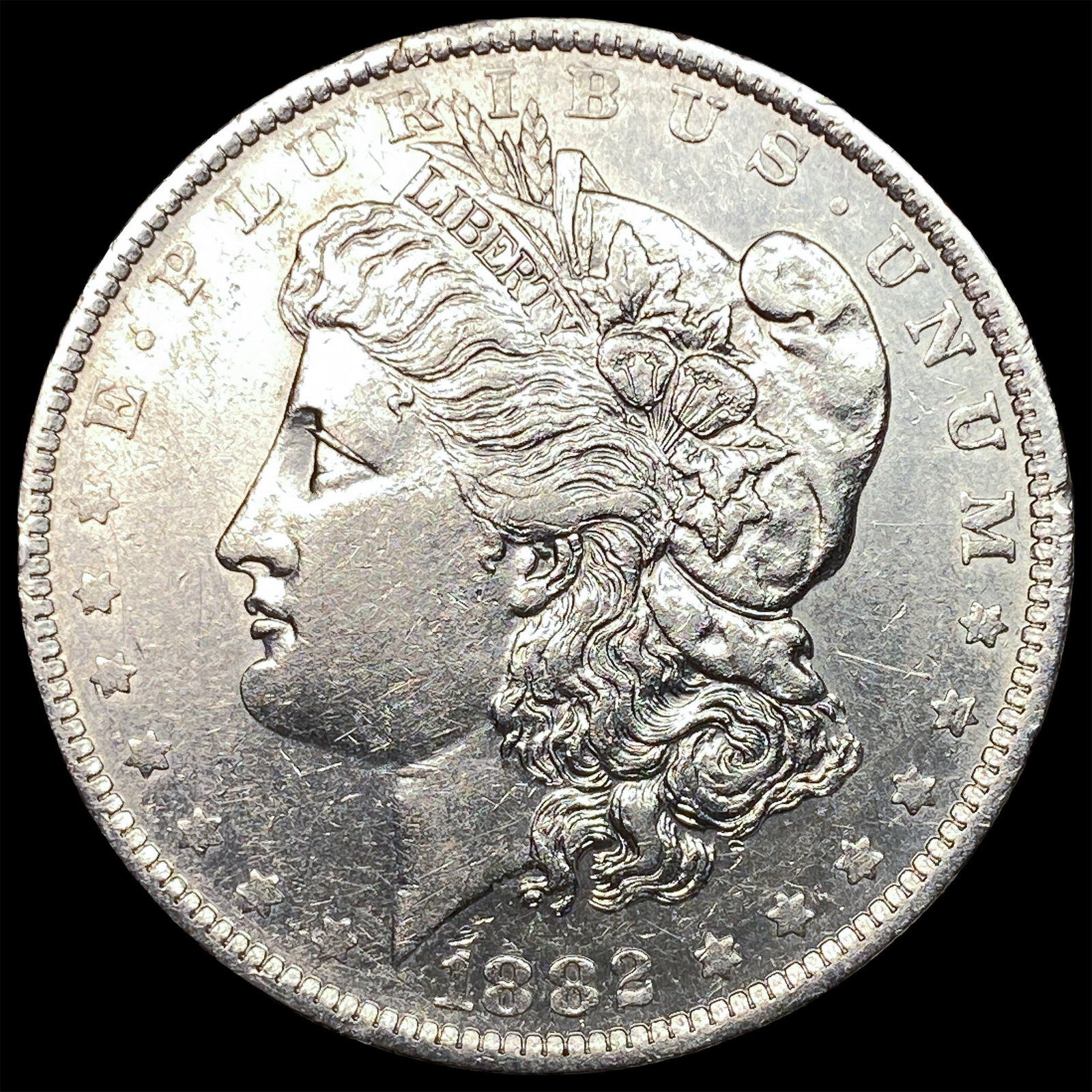 1882-O/S Silver Morgan Dollar CLOSELY UNCIRCULATED: 1882-O/S Silver Morgan Dollar CLOSELY UNCIRCULATED