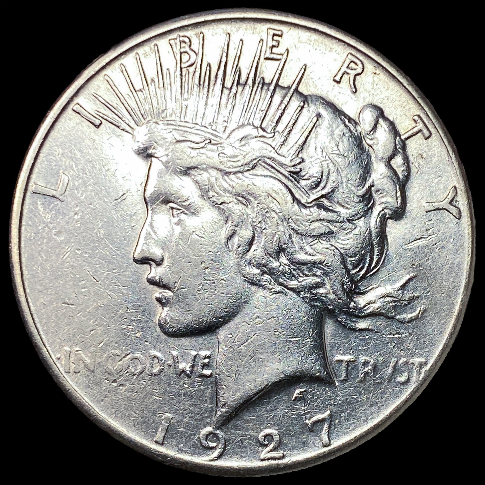 1927-S Silver Peace Dollar NEARLY UNCIRCULATED: 1927-S Silver Peace Dollar NEARLY UNCIRCULATED