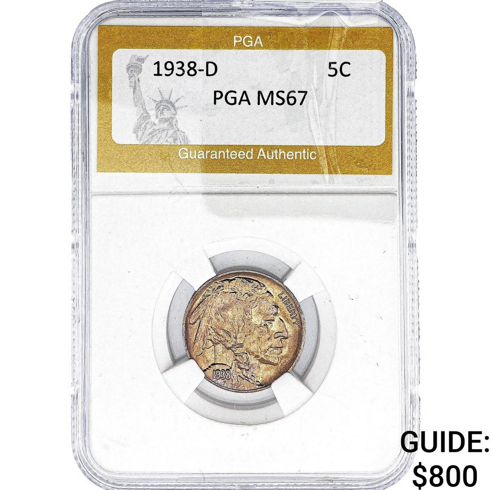 1938-D Buffalo Nickel PGA MS67 (1 of 2)