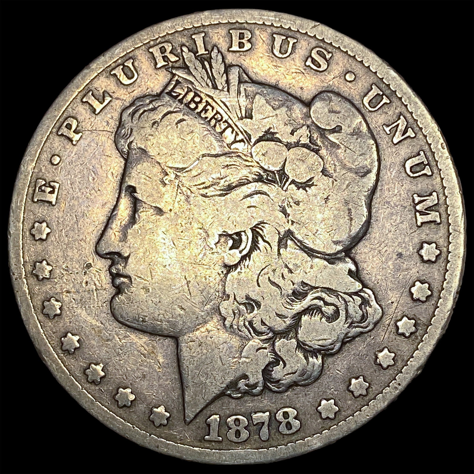 1878-CC Silver Morgan Dollar LIGHTLY CIRCULATED: 1878-CC Silver Morgan Dollar LIGHTLY CIRCULATED
