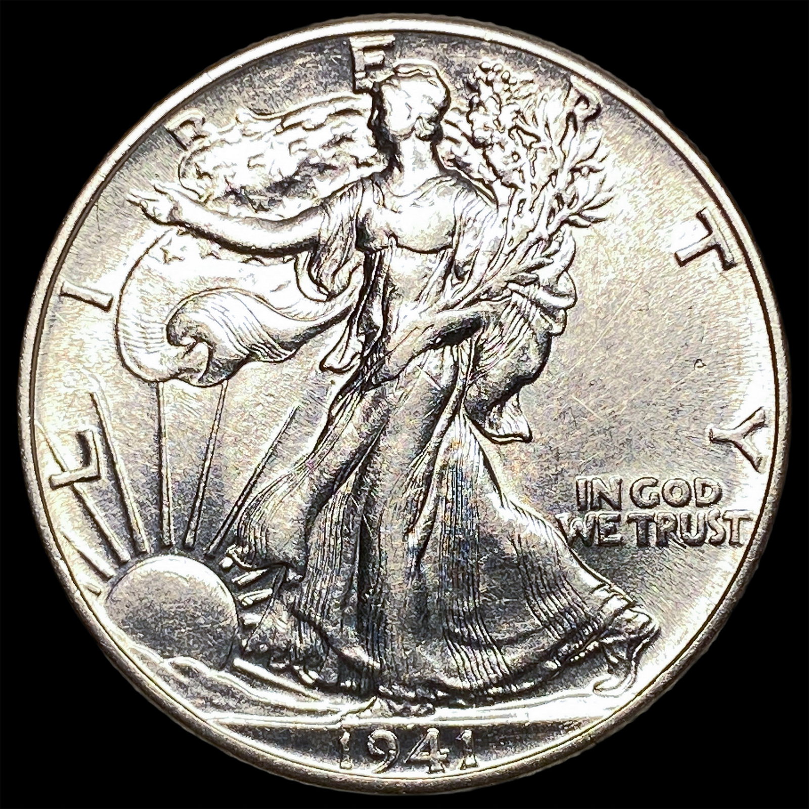 1941 Silver Walking Liberty Half Dollar CLOSELY UNCIRCULATED (1 of 2)