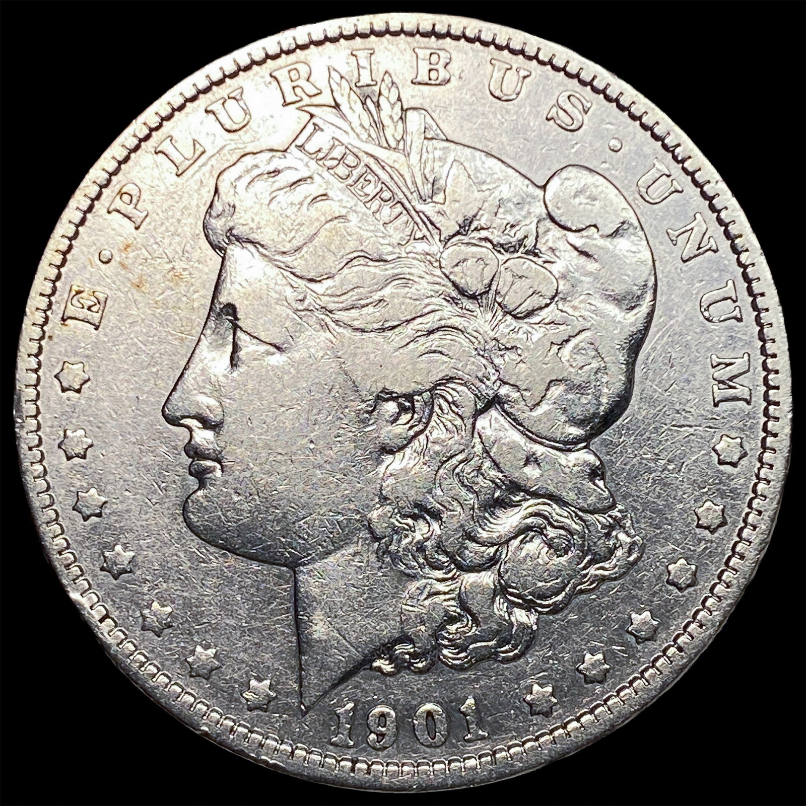 1901-S Silver Morgan Dollar LIGHTLY CIRCULATED: 1901-S Silver Morgan Dollar LIGHTLY CIRCULATED