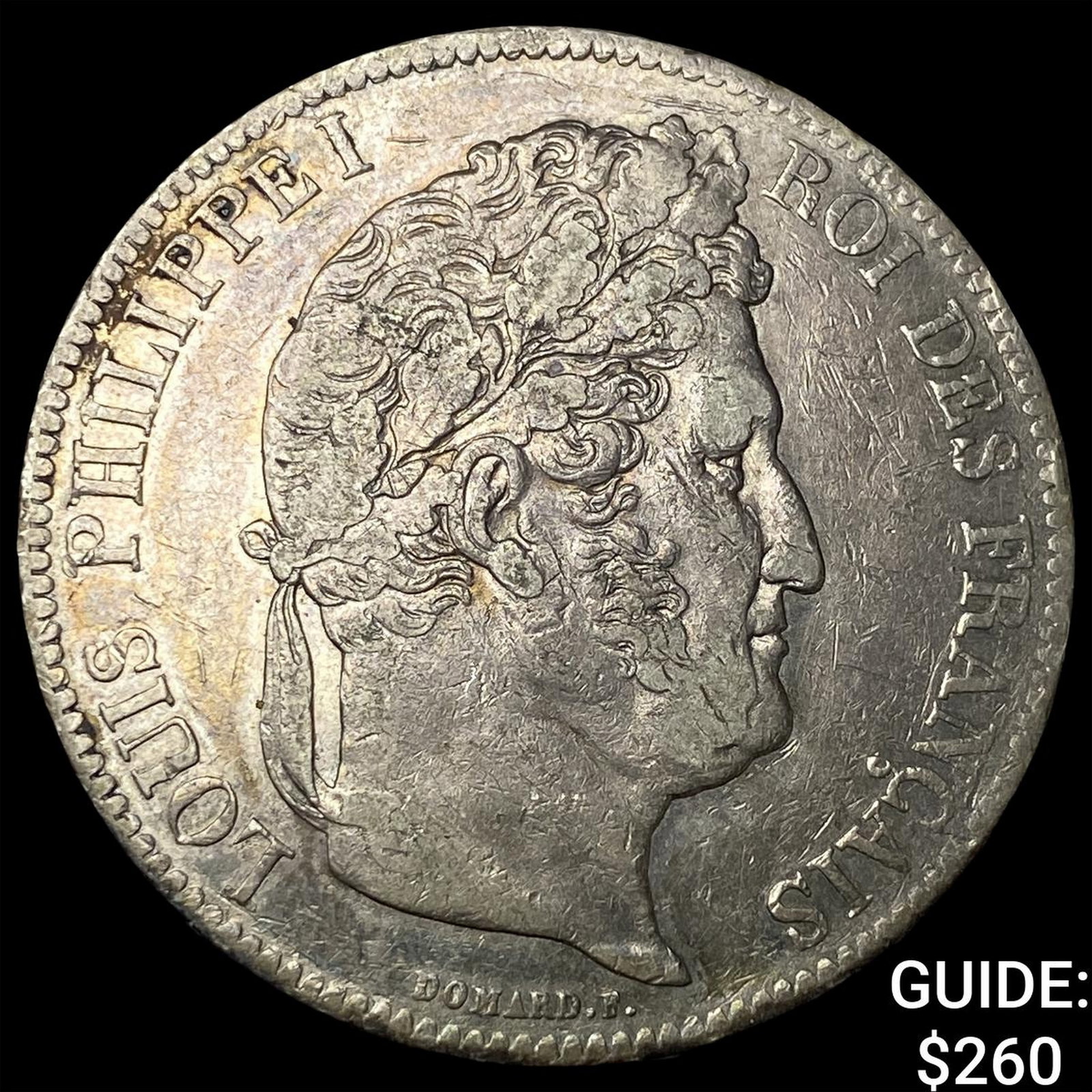 1837 France Silver 5 Francs: 1837 France Silver 5 Francs