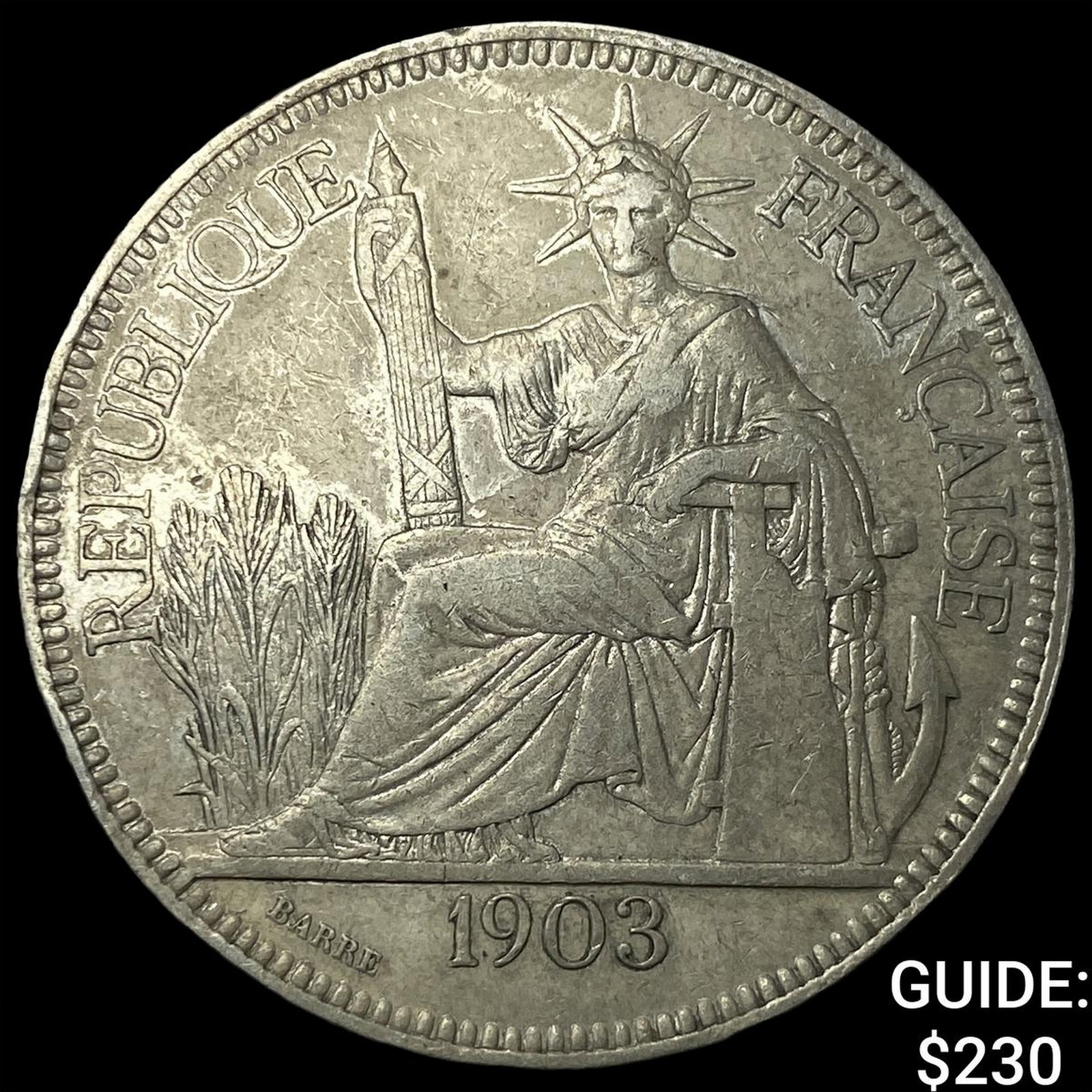 1903A French Indo-China .7813oz Silver Piastre (1 of 2)