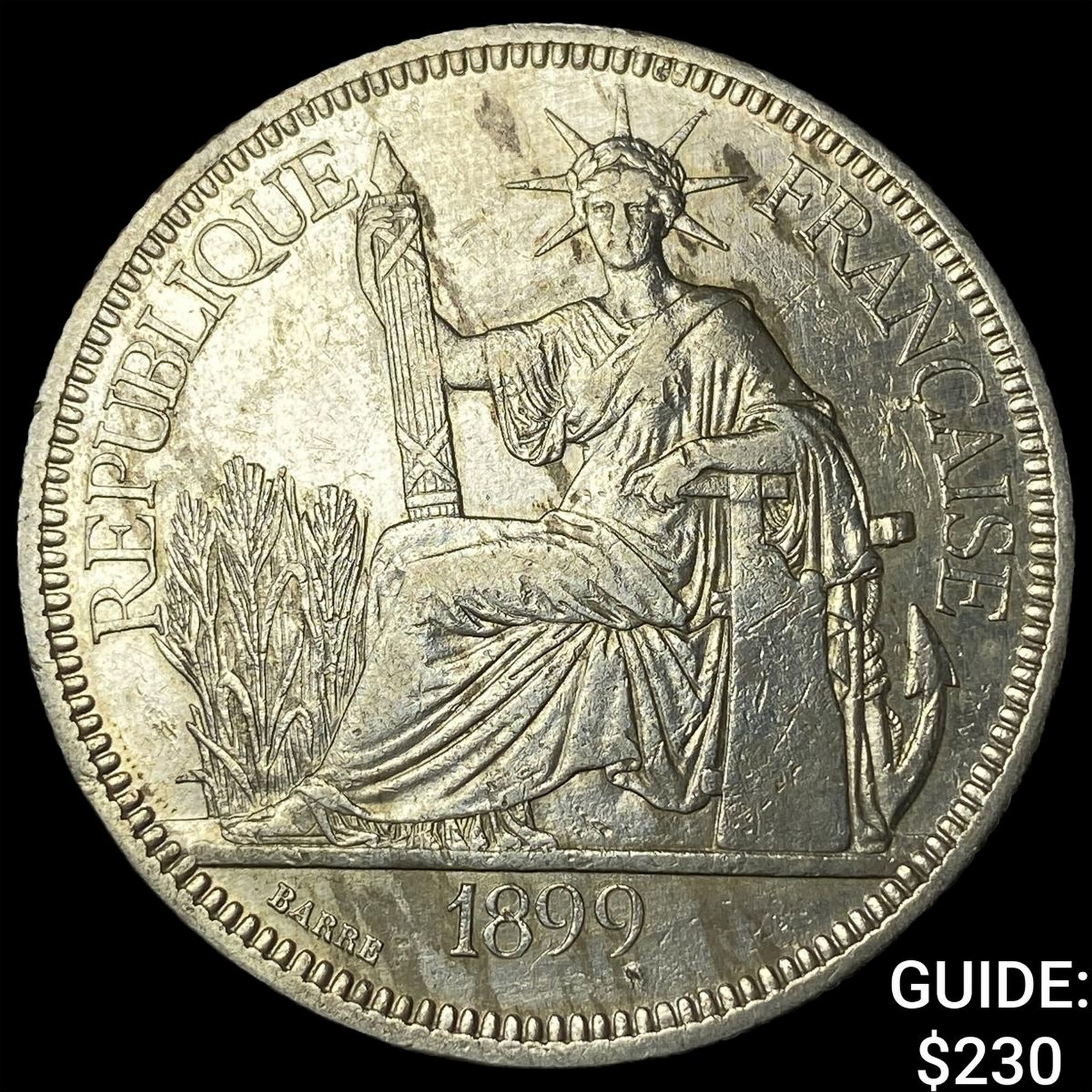 1899A French Indo-China .7813oz Silver Piastre (1 of 2)