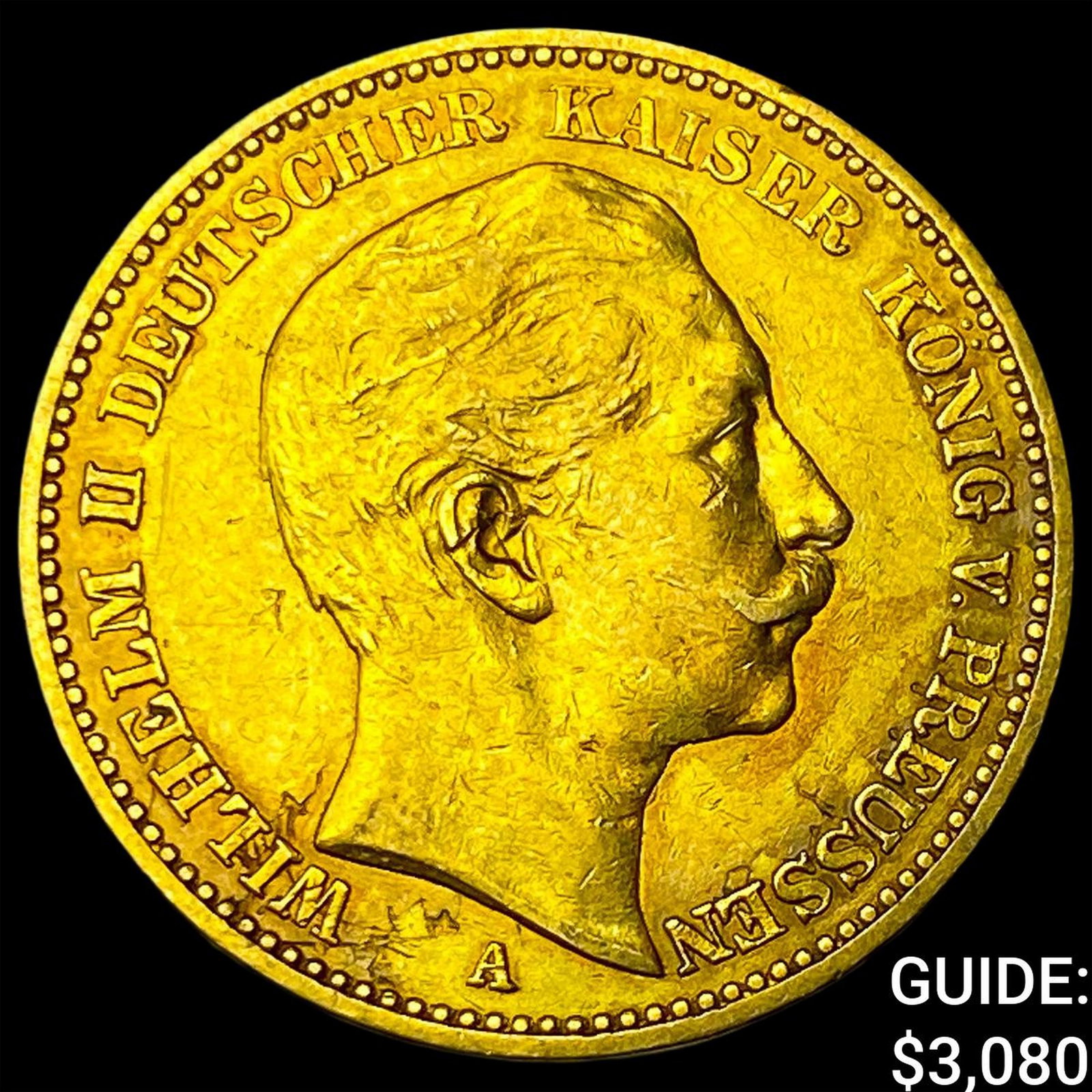 1889A Prussia Gold 25 Mark .2305oz AGW (1 of 2)