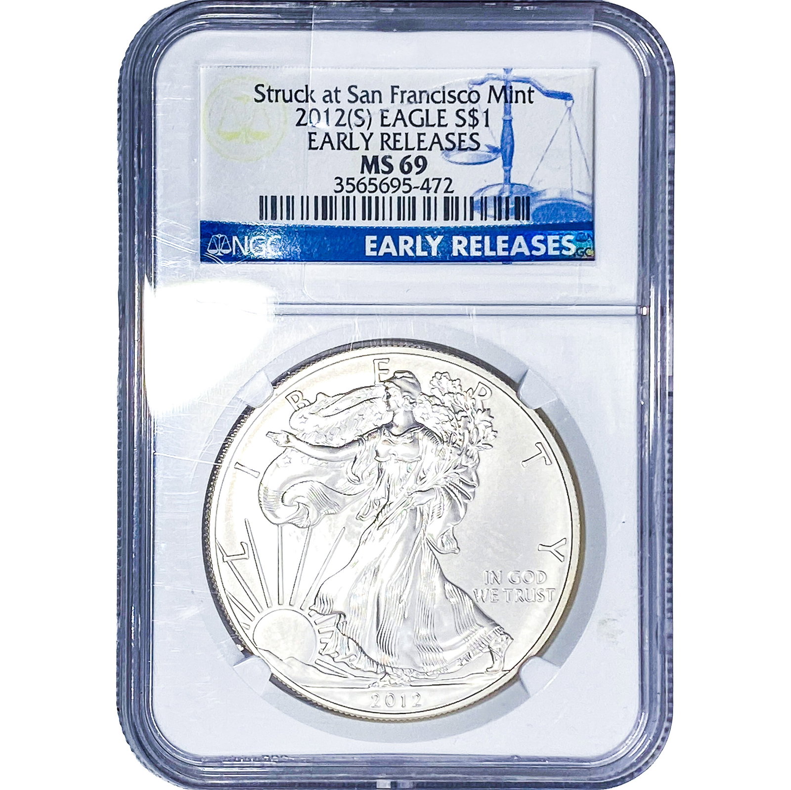 2012-S Silver Eagle NGC MS69 Early Releases: 2012-S Silver Eagle NGC MS69 Early Releases