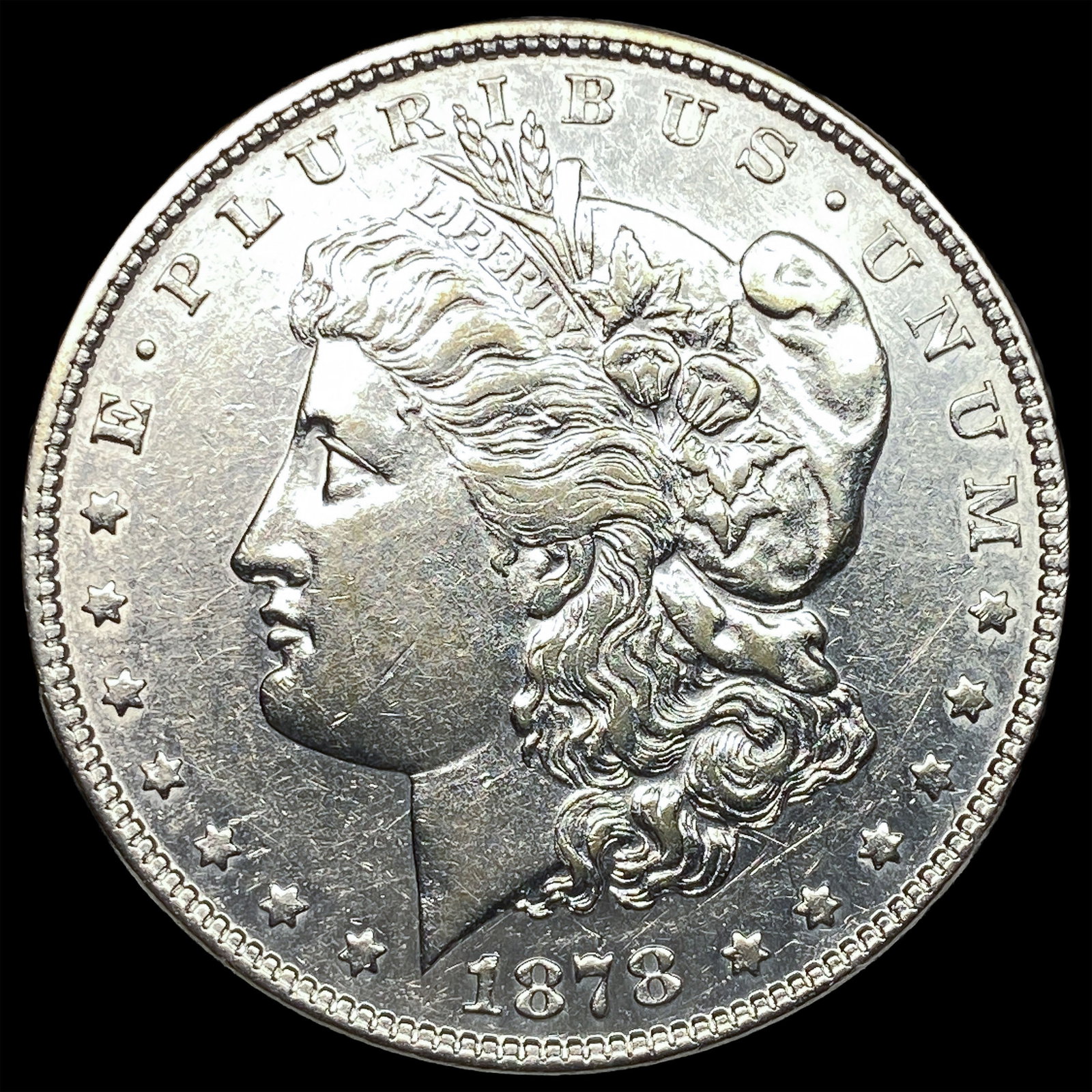 1878 Silver Morgan Dollar CLOSELY UNCIRCULATED: 1878 Silver Morgan Dollar CLOSELY UNCIRCULATED