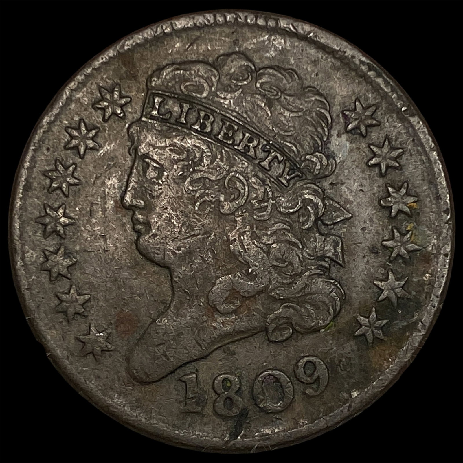 1809 Classic Head Half Cent NEARLY UNCIRCULATED (1 of 2)