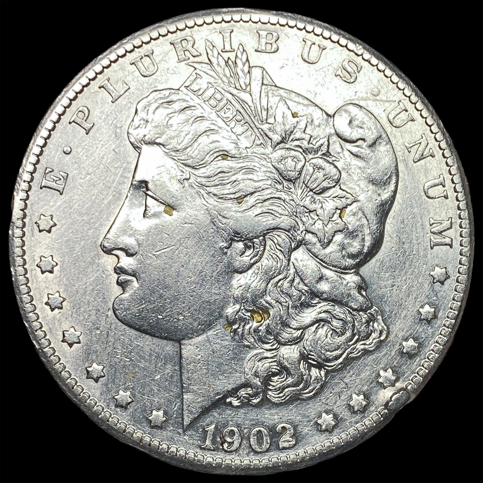 1902-S Silver Morgan Dollar NEARLY UNCIRCULATED: 1902-S Silver Morgan Dollar NEARLY UNCIRCULATED