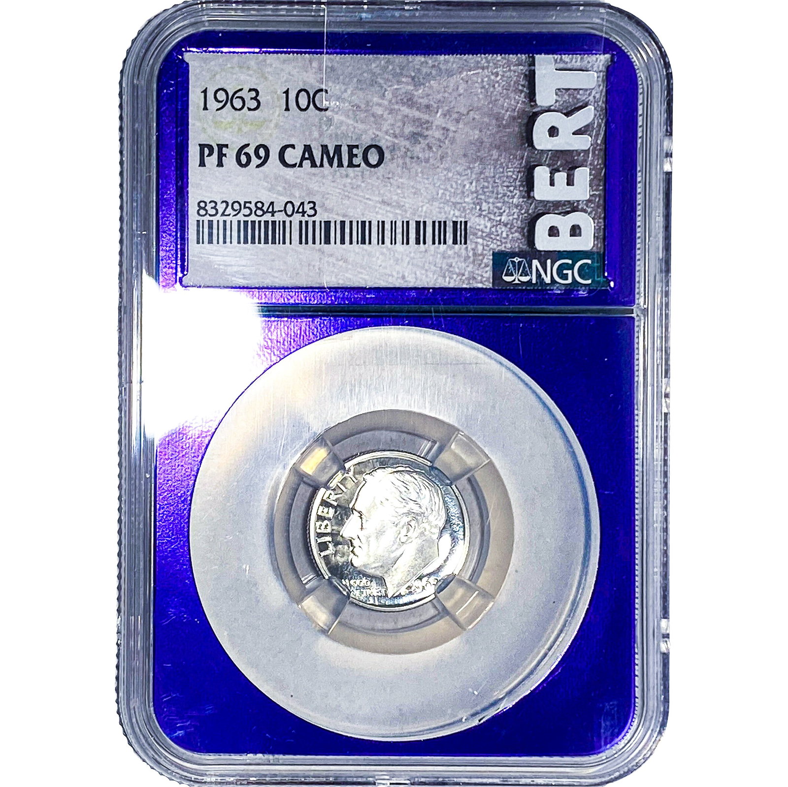 1963 Roosevelt Dime NGC PF69 Cameo (1 of 2)
