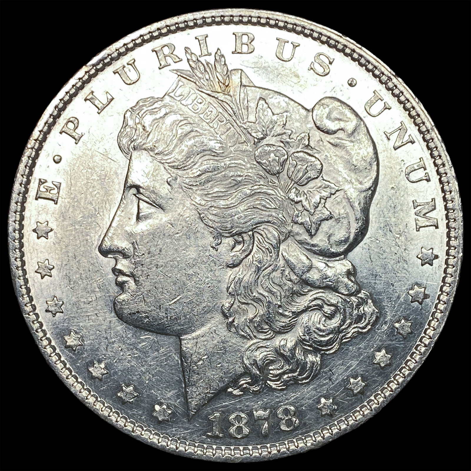 1878-S Silver Morgan Dollar CLOSELY UNCIRCULATED: 1878-S Silver Morgan Dollar CLOSELY UNCIRCULATED