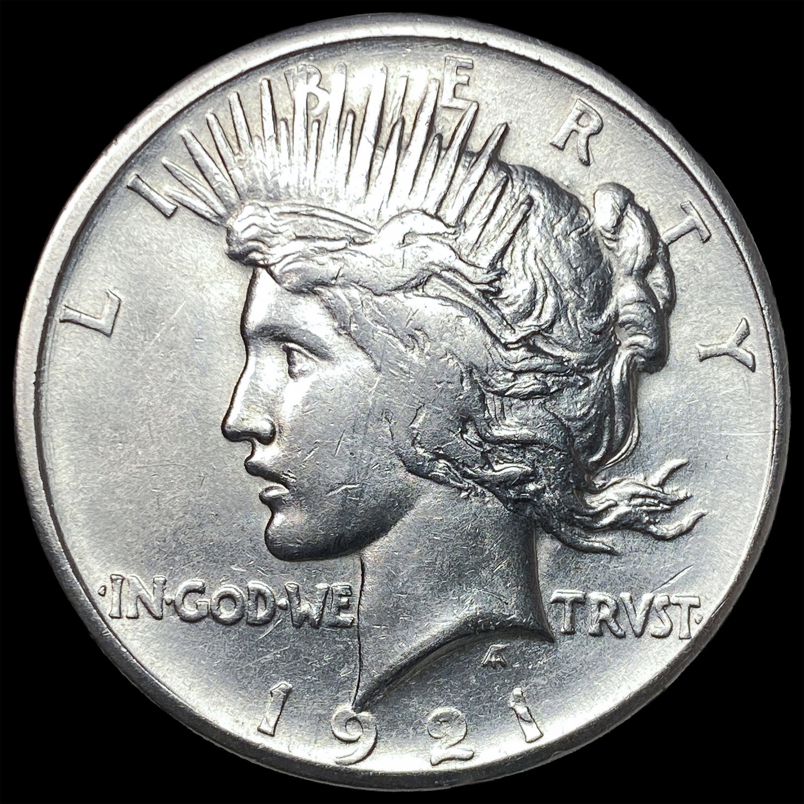 1921 Silver Peace Dollar CLOSELY UNCIRCULATED: 1921 Silver Peace Dollar CLOSELY UNCIRCULATED