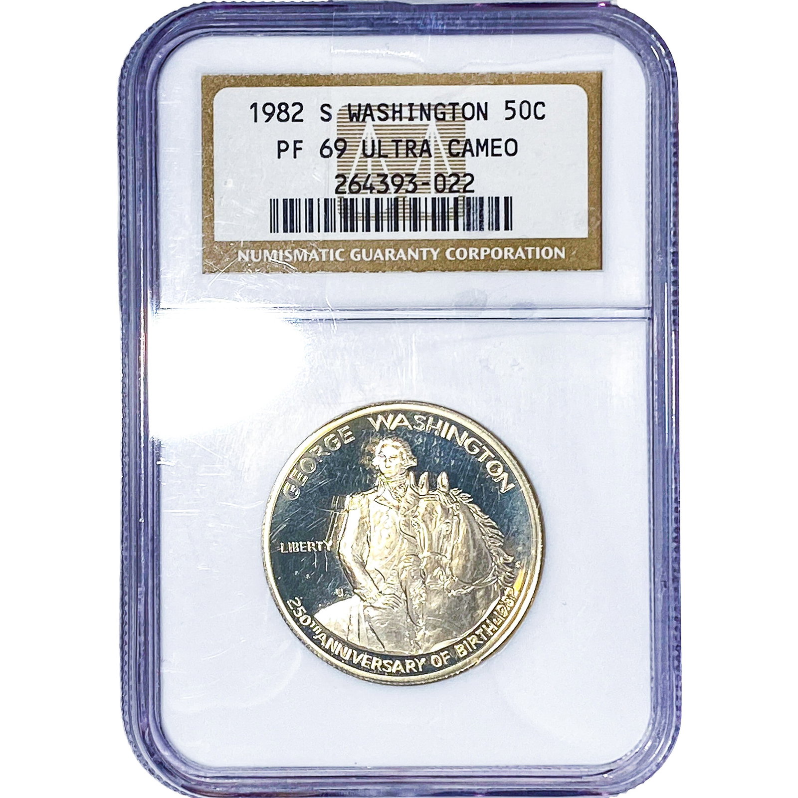 1982-S 50C Washington NGC PF69 Ultra Cameo: 1982-S 50C Washington NGC PF69 Ultra Cameo