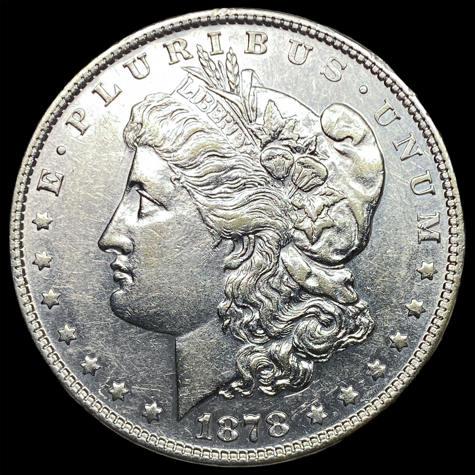 1878 Silver Morgan Dollar CLOSELY UNCIRCULATED: 1878 Silver Morgan Dollar CLOSELY UNCIRCULATED