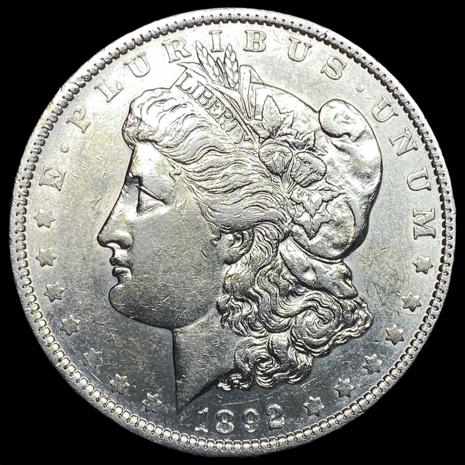 1892-S Silver Morgan Dollar CLOSELY UNCIRCULATED: 1892-S Silver Morgan Dollar CLOSELY UNCIRCULATED
