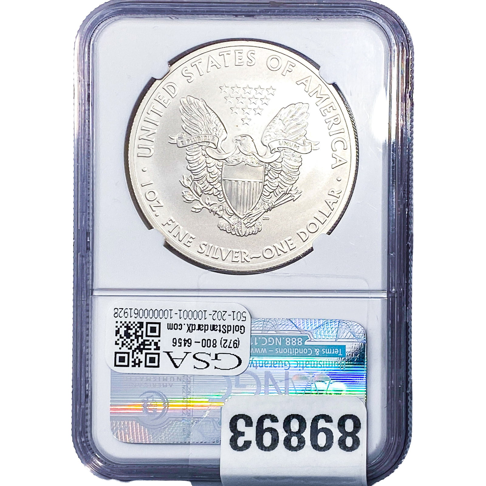 2011 Silver Eagle NGC MS69 - 2
