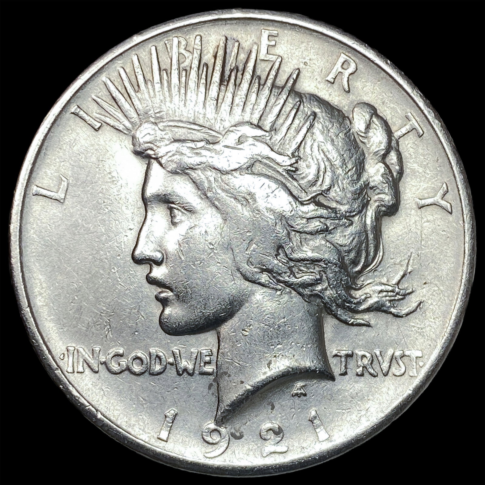 1921 Silver Peace Dollar CLOSELY UNCIRCULATED: 1921 Silver Peace Dollar CLOSELY UNCIRCULATED