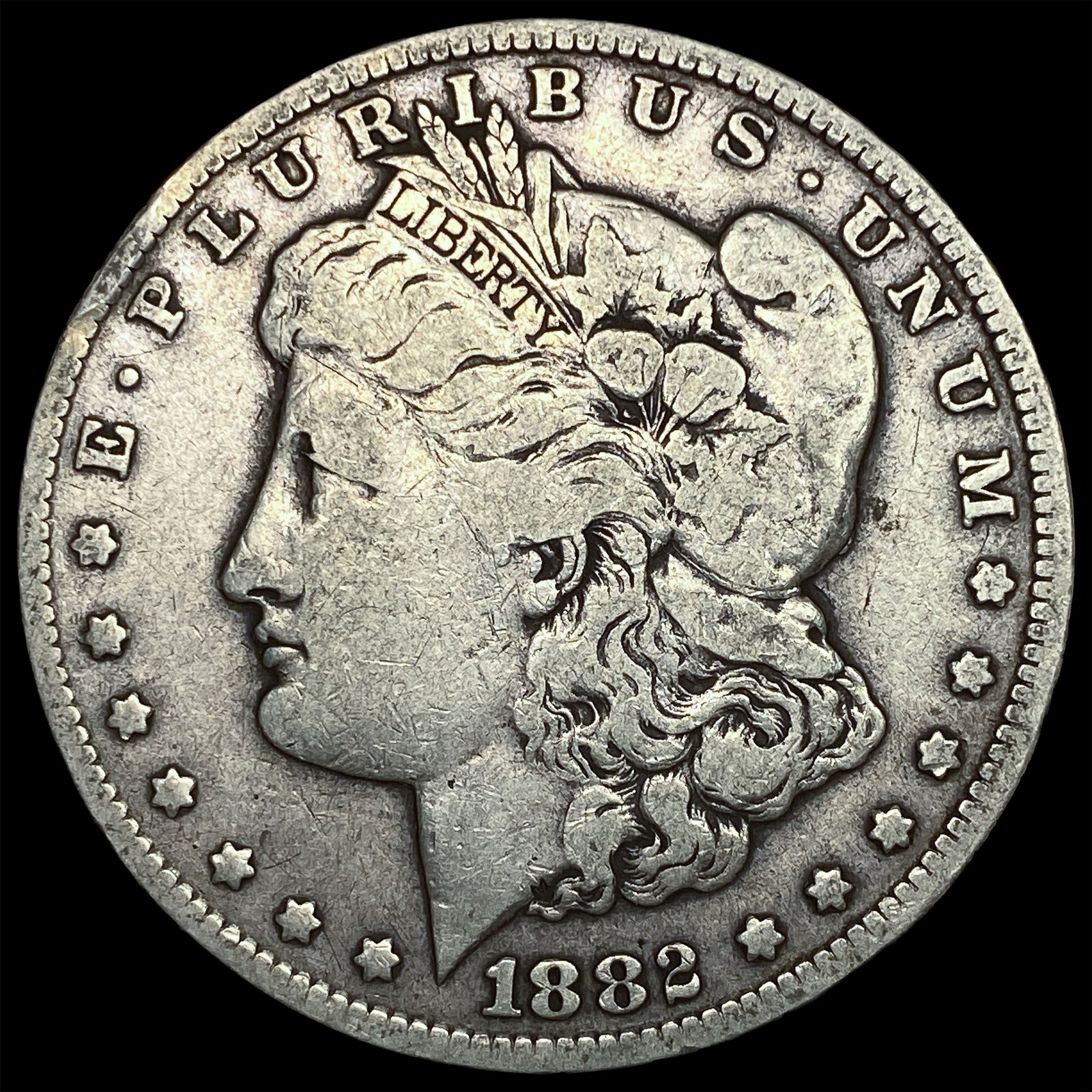 1882-CC Silver Morgan Dollar LIGHTLY CIRCULATED: 1882-CC Silver Morgan Dollar LIGHTLY CIRCULATED