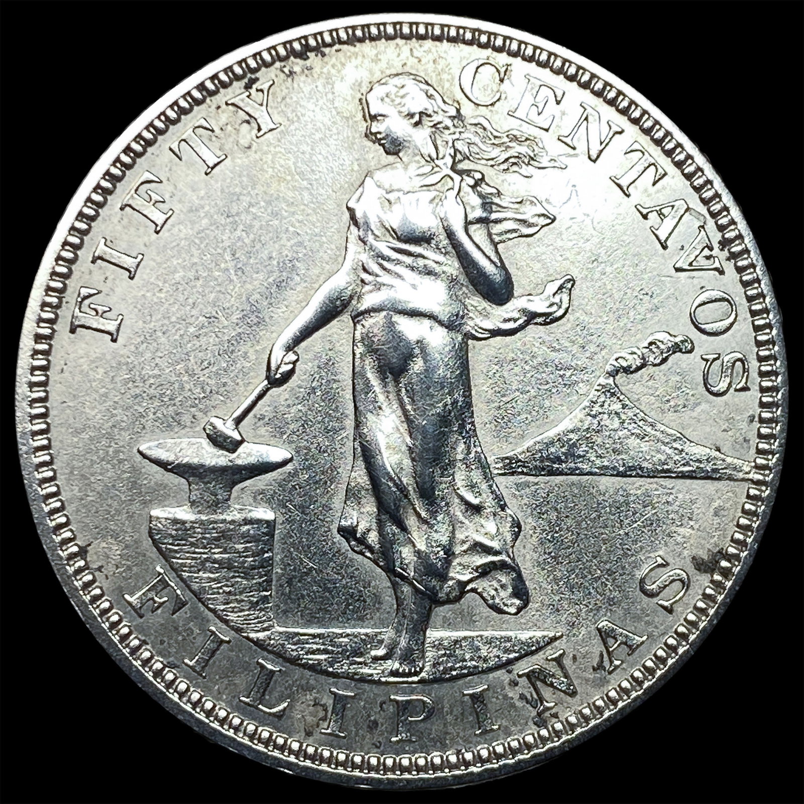 1904-S Philippines Silver 50 Centavos CHOICE PROOF: 1904-S Philippines Silver 50 Centavos CHOICE PROOF