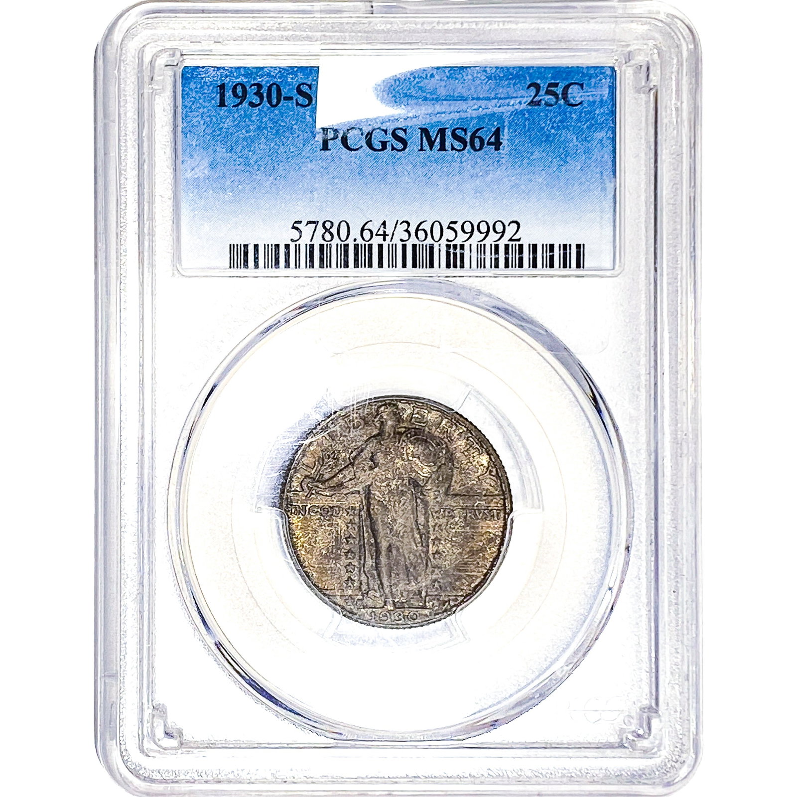 1930-S Standing Liberty Quarter PCGS MS64: 1930-S Standing Liberty Quarter PCGS MS64