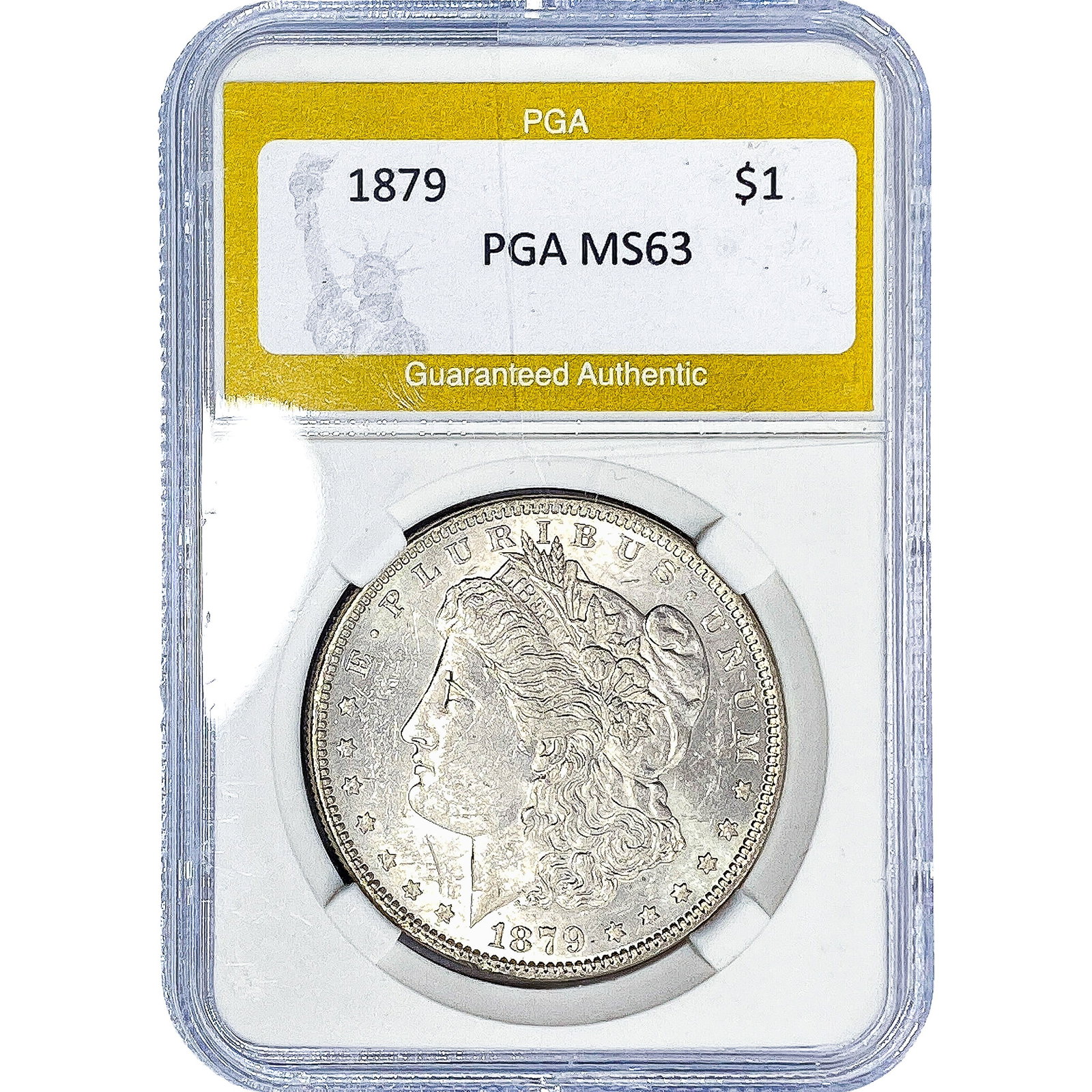 1879 Morgan Silver Dollar PGA MS63: 1879 Morgan Silver Dollar PGA MS63