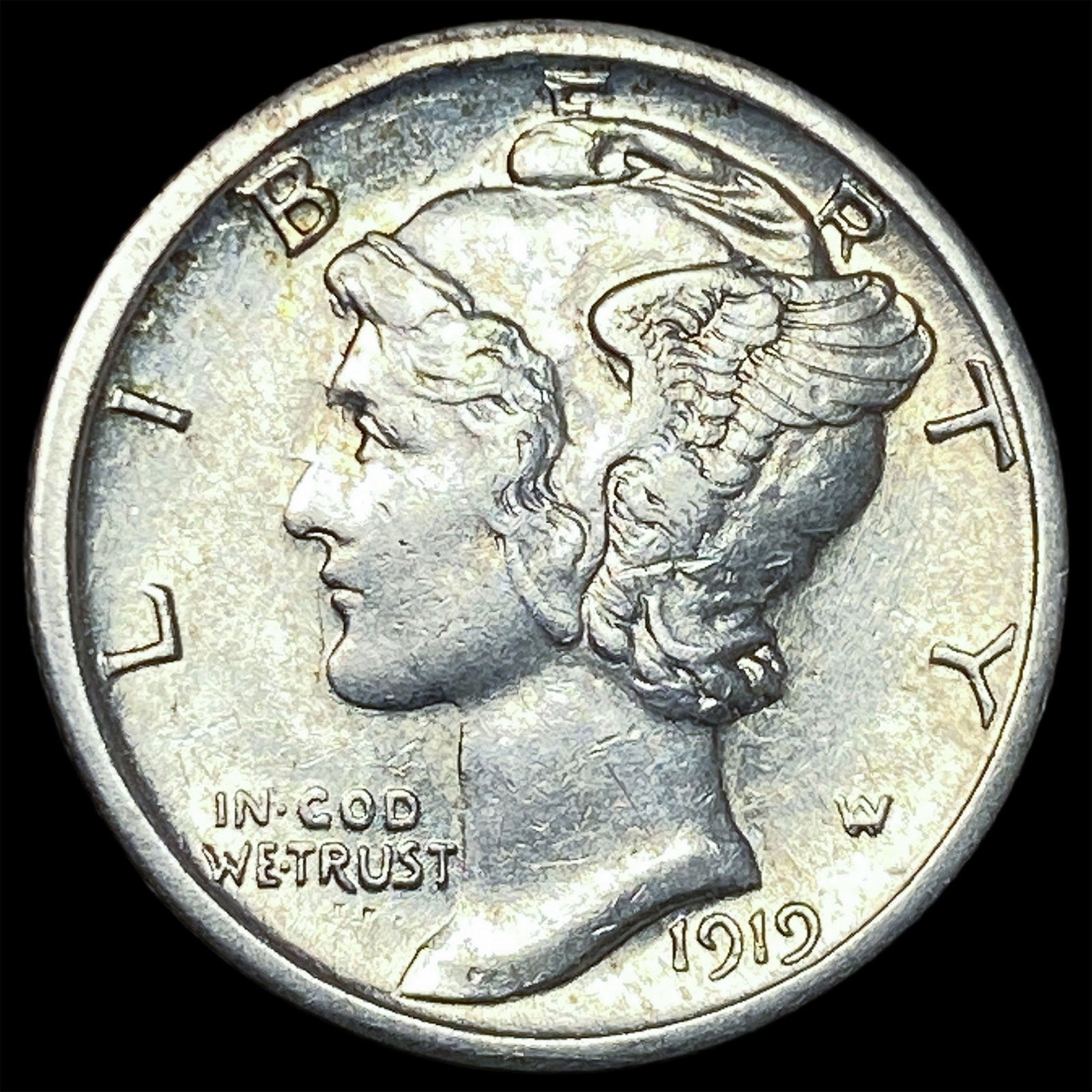 1919-S Silver Mercury Dime CLOSELY UNCIRCULATED: 1919-S Silver Mercury Dime CLOSELY UNCIRCULATED