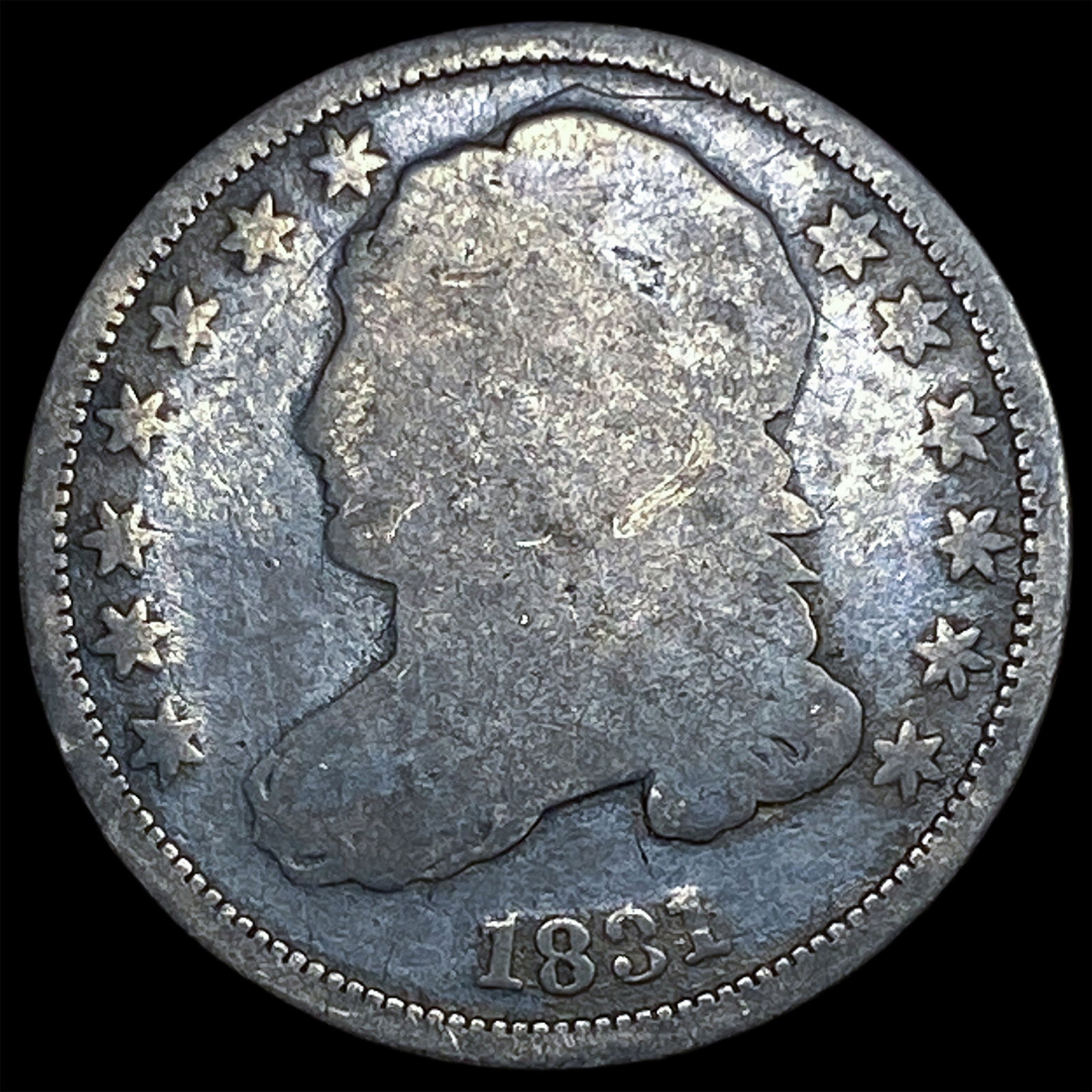 1831 Capped Bust Dime NICELY CIRCULATED: 1831 Capped Bust Dime NICELY CIRCULATED