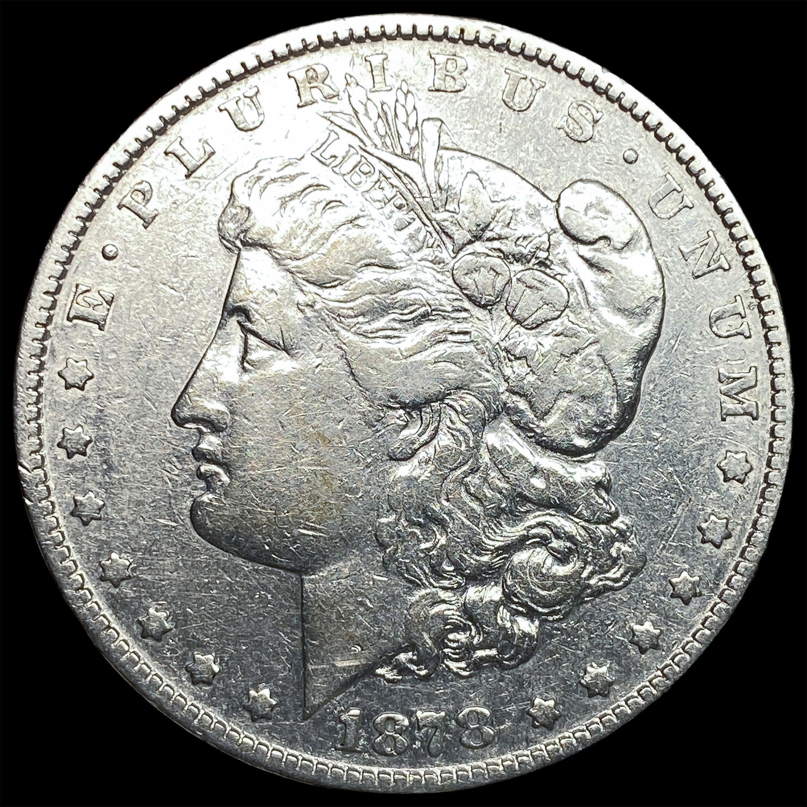 1878-S Silver Morgan Dollar NEARLY UNCIRCULATED: 1878-S Silver Morgan Dollar NEARLY UNCIRCULATED