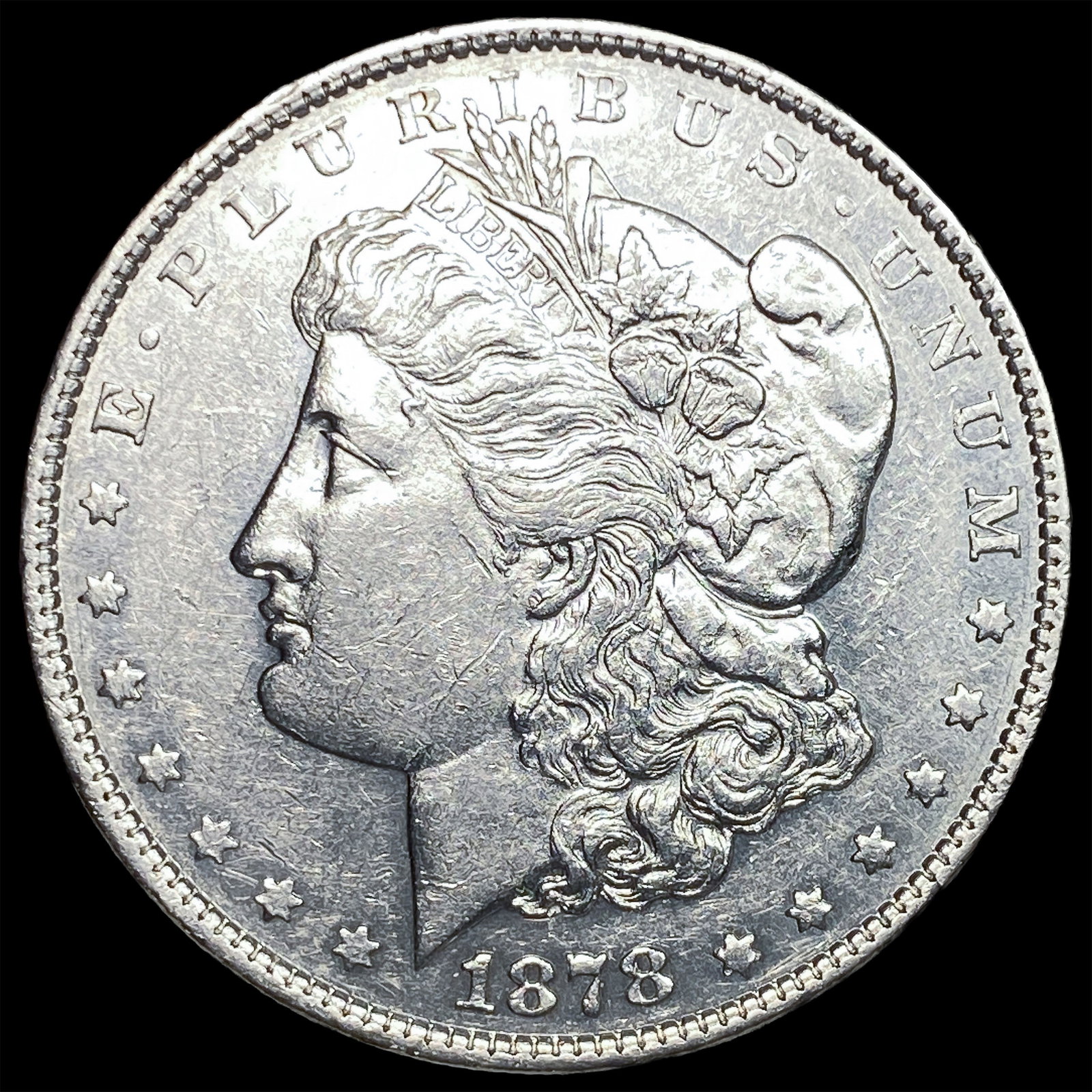 1878 Silver Morgan Dollar CLOSELY UNCIRCULATED: 1878 Silver Morgan Dollar CLOSELY UNCIRCULATED