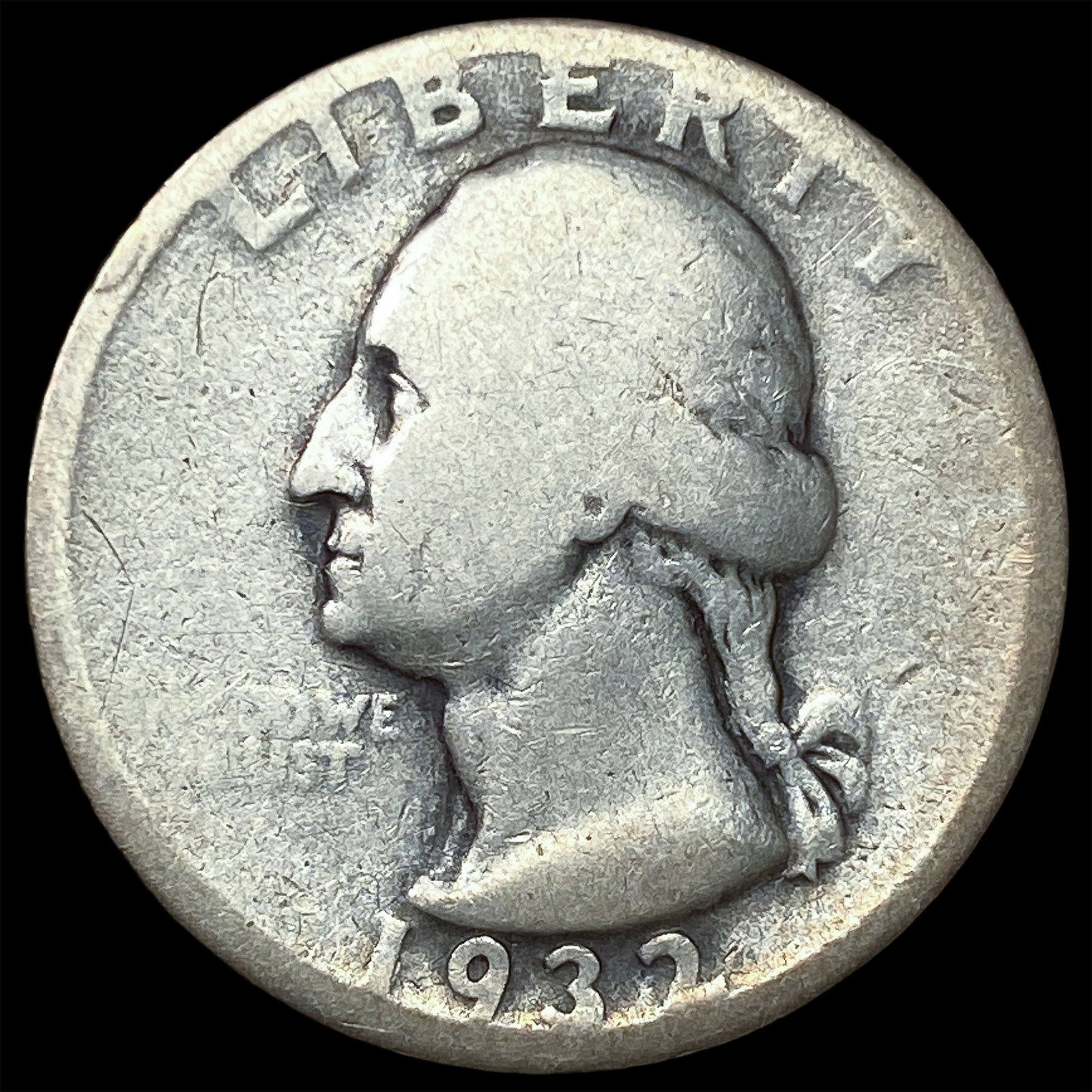 1932-D Silver Washington Quarter NICELY CIRCULATED: 1932-D Silver Washington Quarter NICELY CIRCULATED