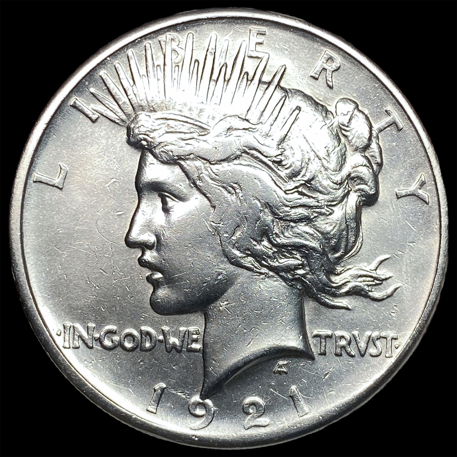 1921 Silver Peace Dollar CLOSELY UNCIRCULATED: 1921 Silver Peace Dollar CLOSELY UNCIRCULATED