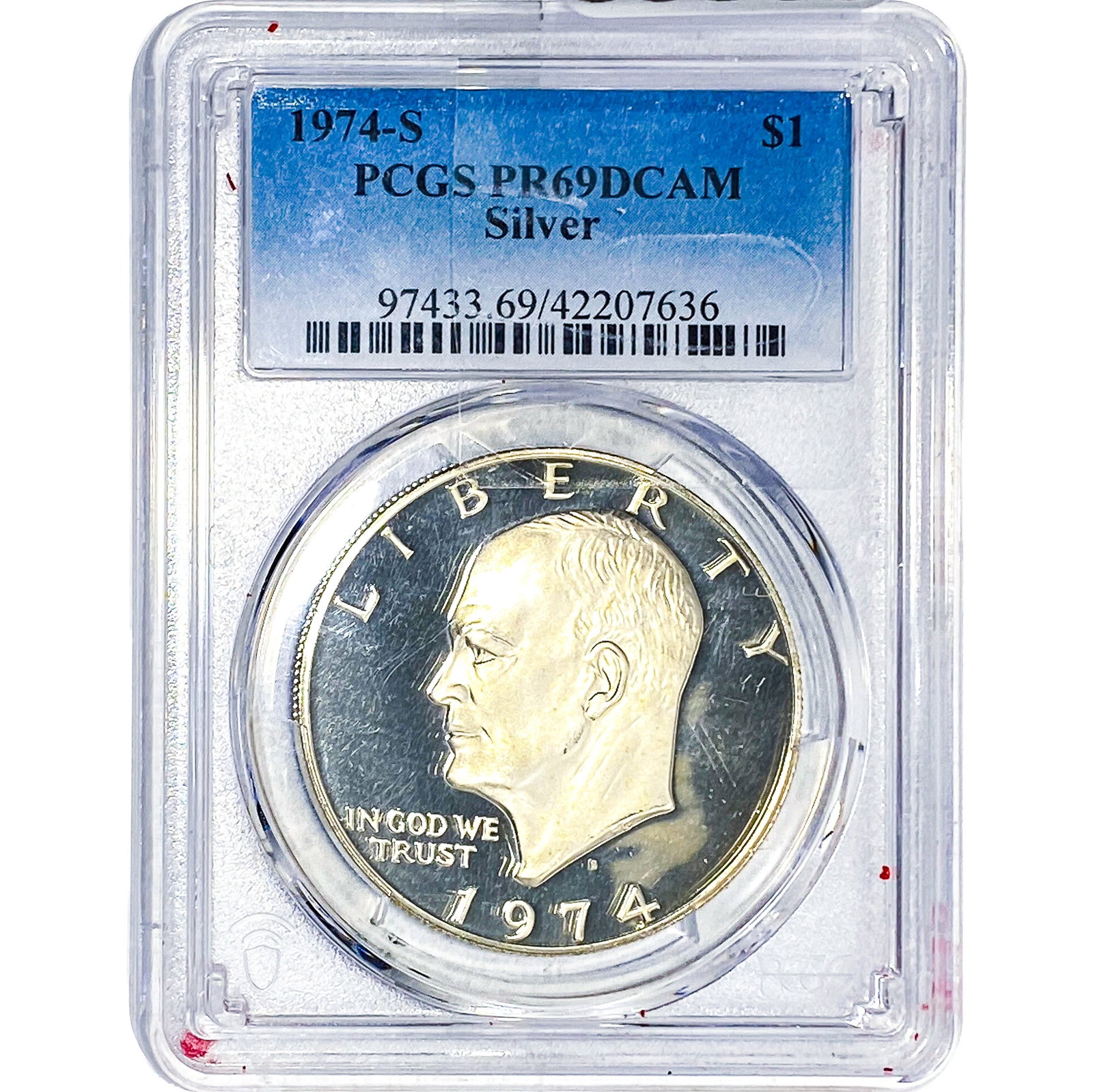 1974-S Eisenhower Dollar PCGS PR69 DCAM (1 of 2)