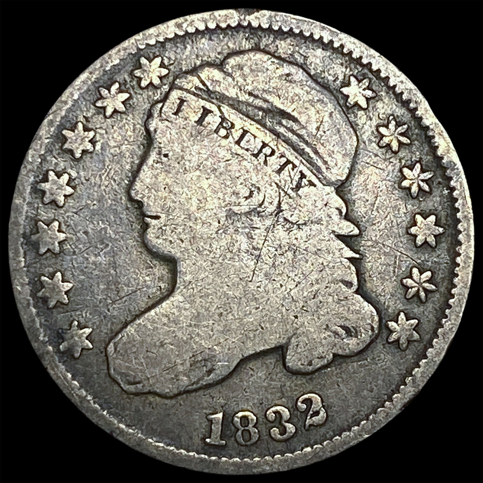 1832 Capped Bust Dime NICELY CIRCULATED: 1832 Capped Bust Dime NICELY CIRCULATED