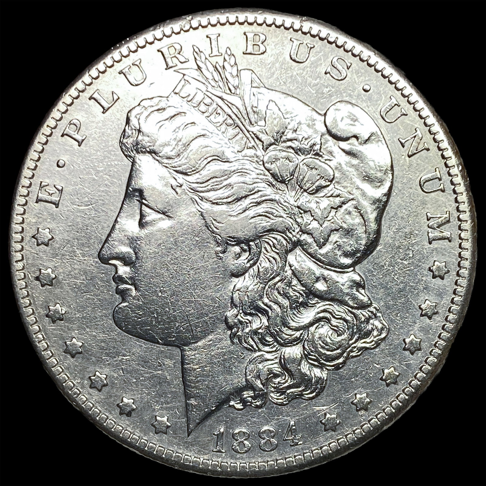 1884-S Silver Morgan Dollar CLOSELY UNCIRCULATED: 1884-S Silver Morgan Dollar CLOSELY UNCIRCULATED