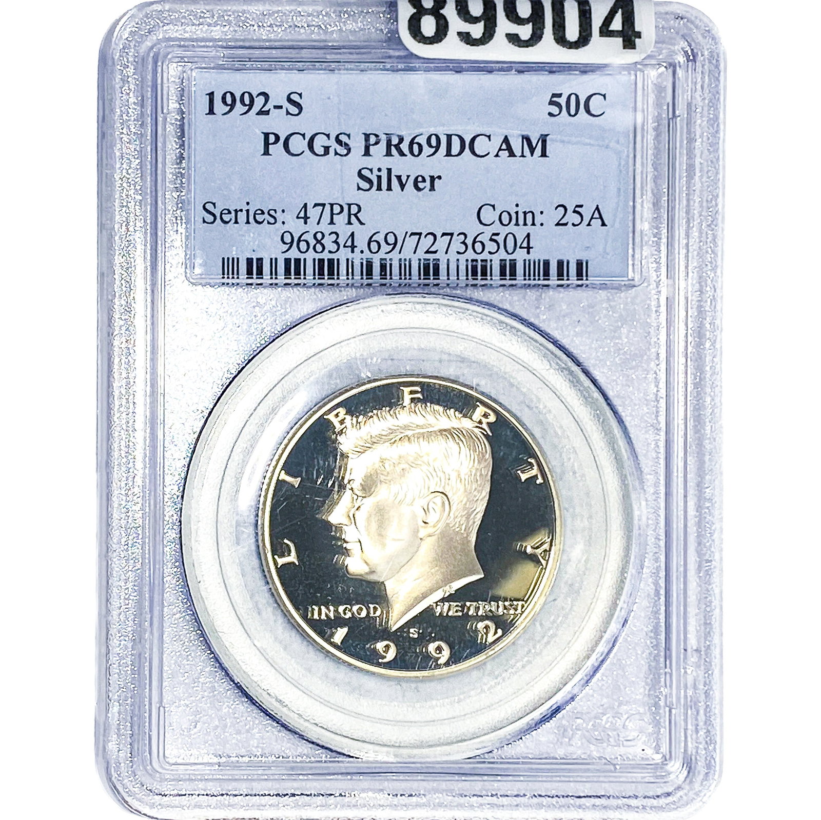 1992-S Kennedy Half Dollar PCGS PR69 DCAM (1 of 2)