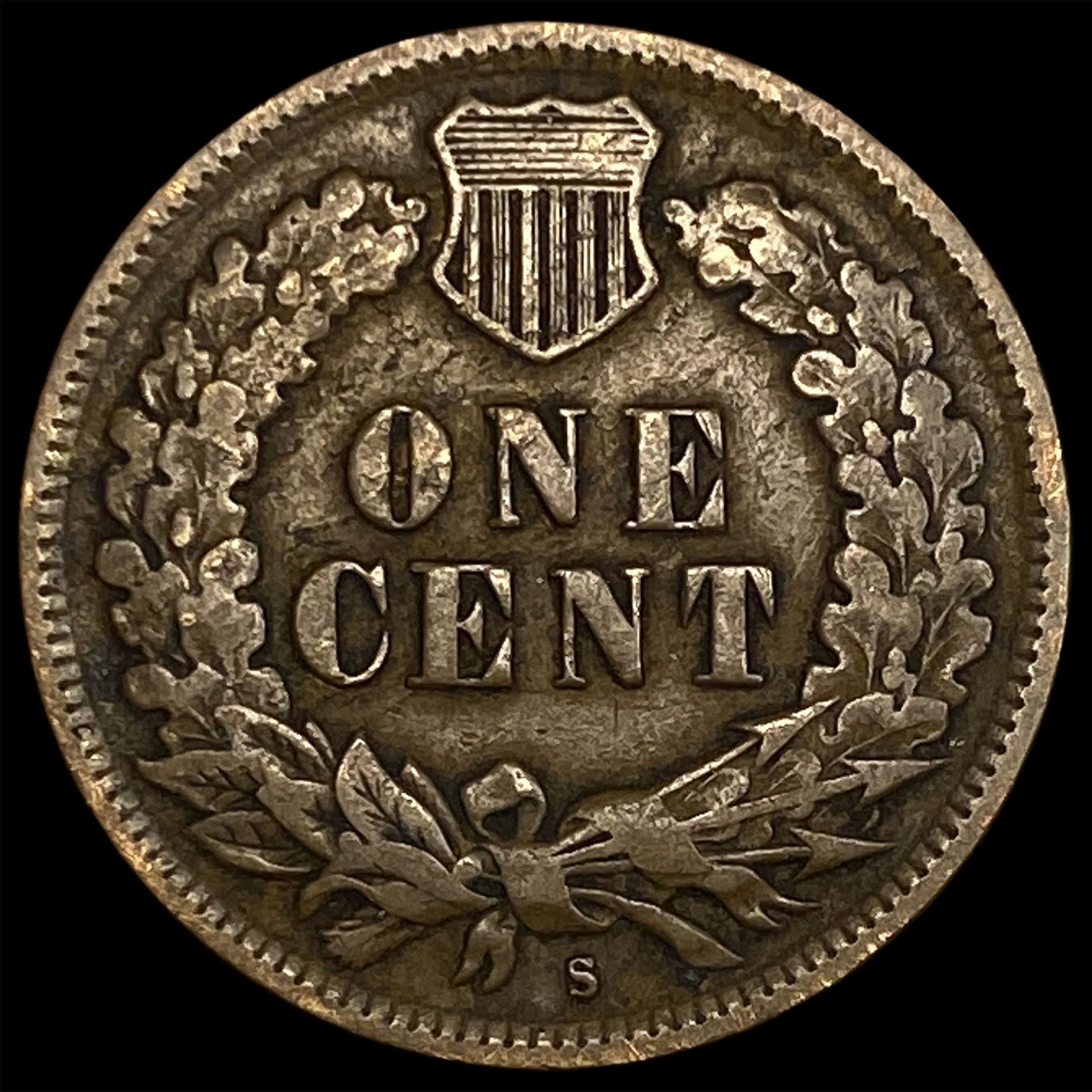 1908-S Indian Head Cent ABOUT UNCIRCULATED - 2