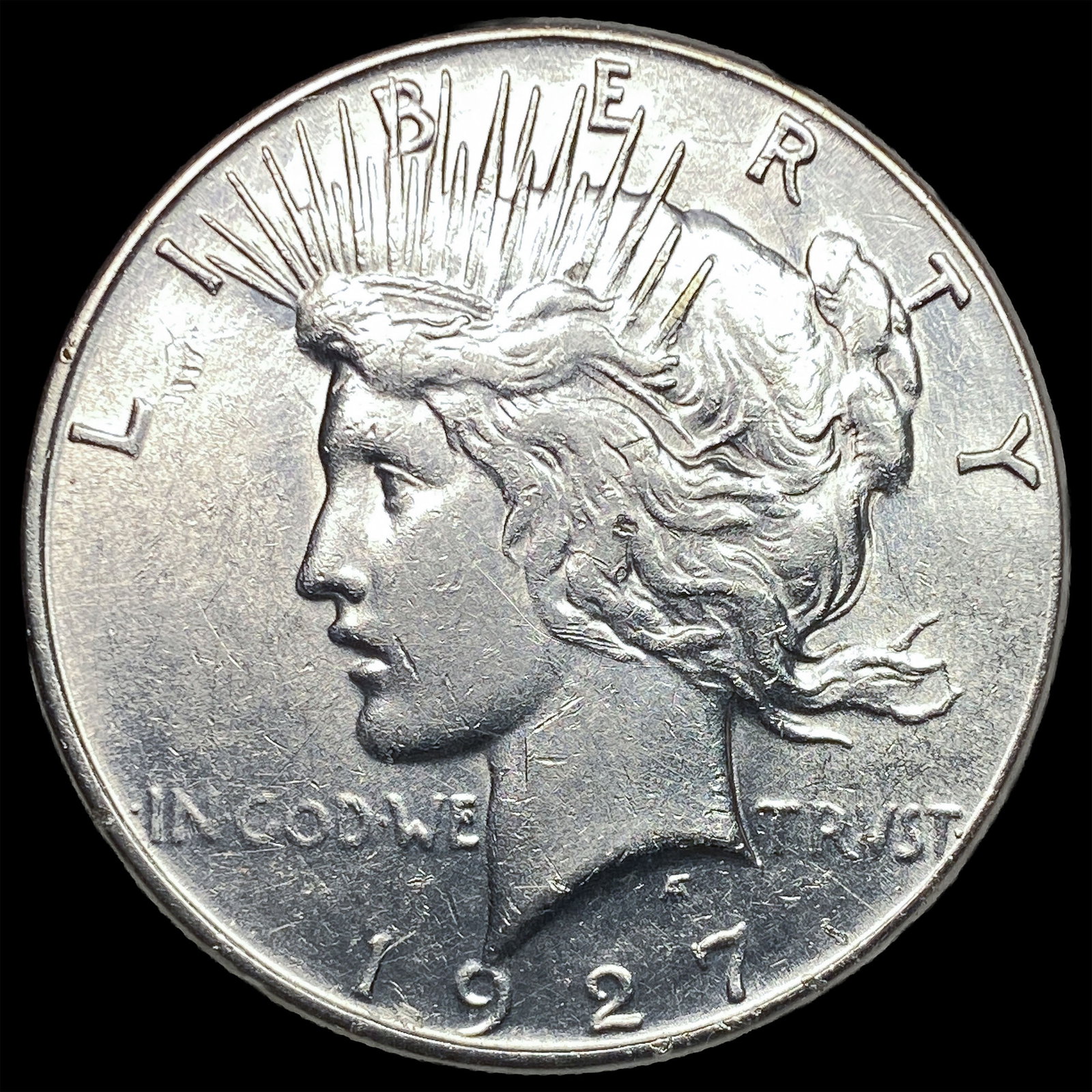 1927-S Silver Peace Dollar CLOSELY UNCIRCULATED: 1927-S Silver Peace Dollar CLOSELY UNCIRCULATED