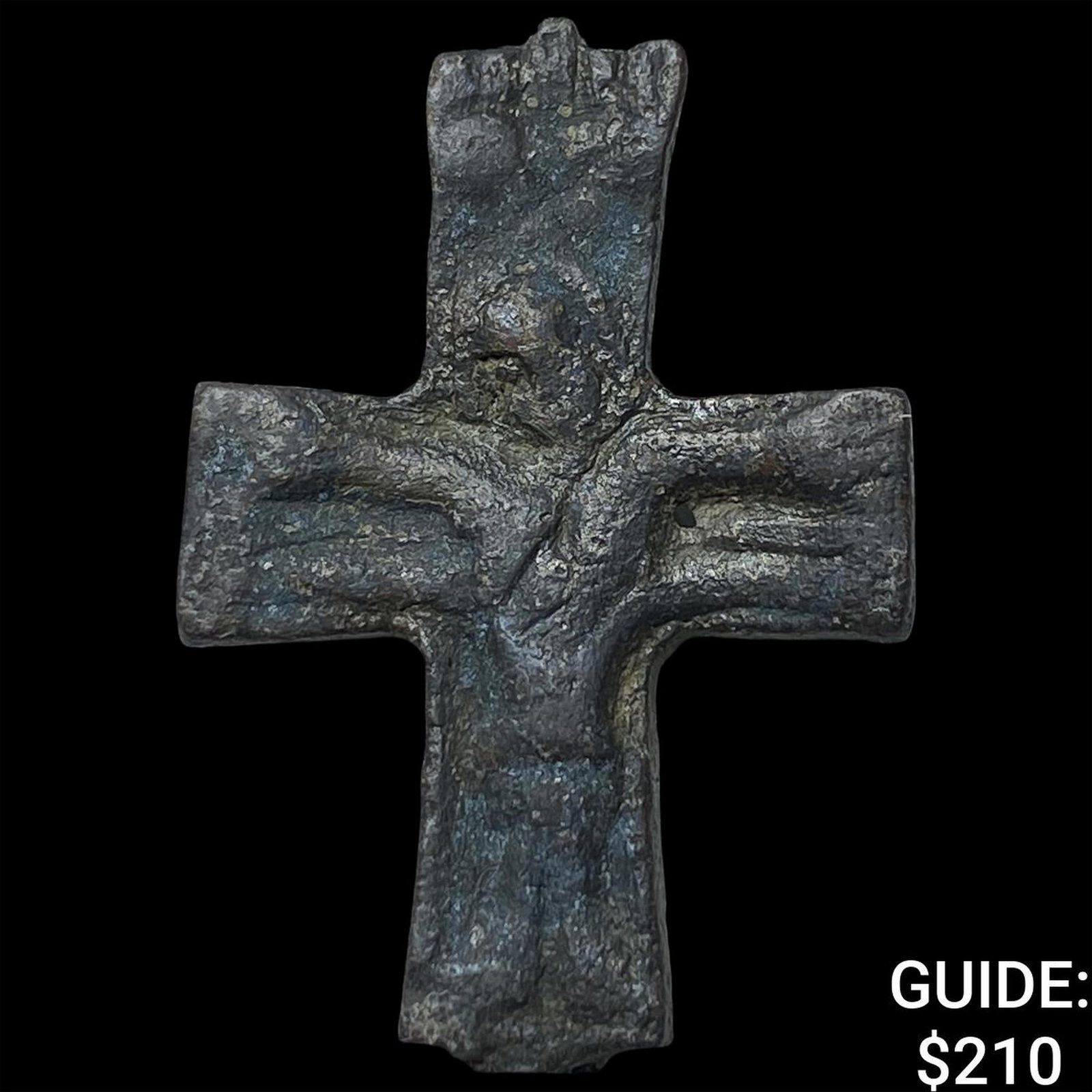 6th-7th Cent. AD Byzantine Empire Bronze Cross: 6th-7th Cent. AD Byzantine Empire Bronze Cross