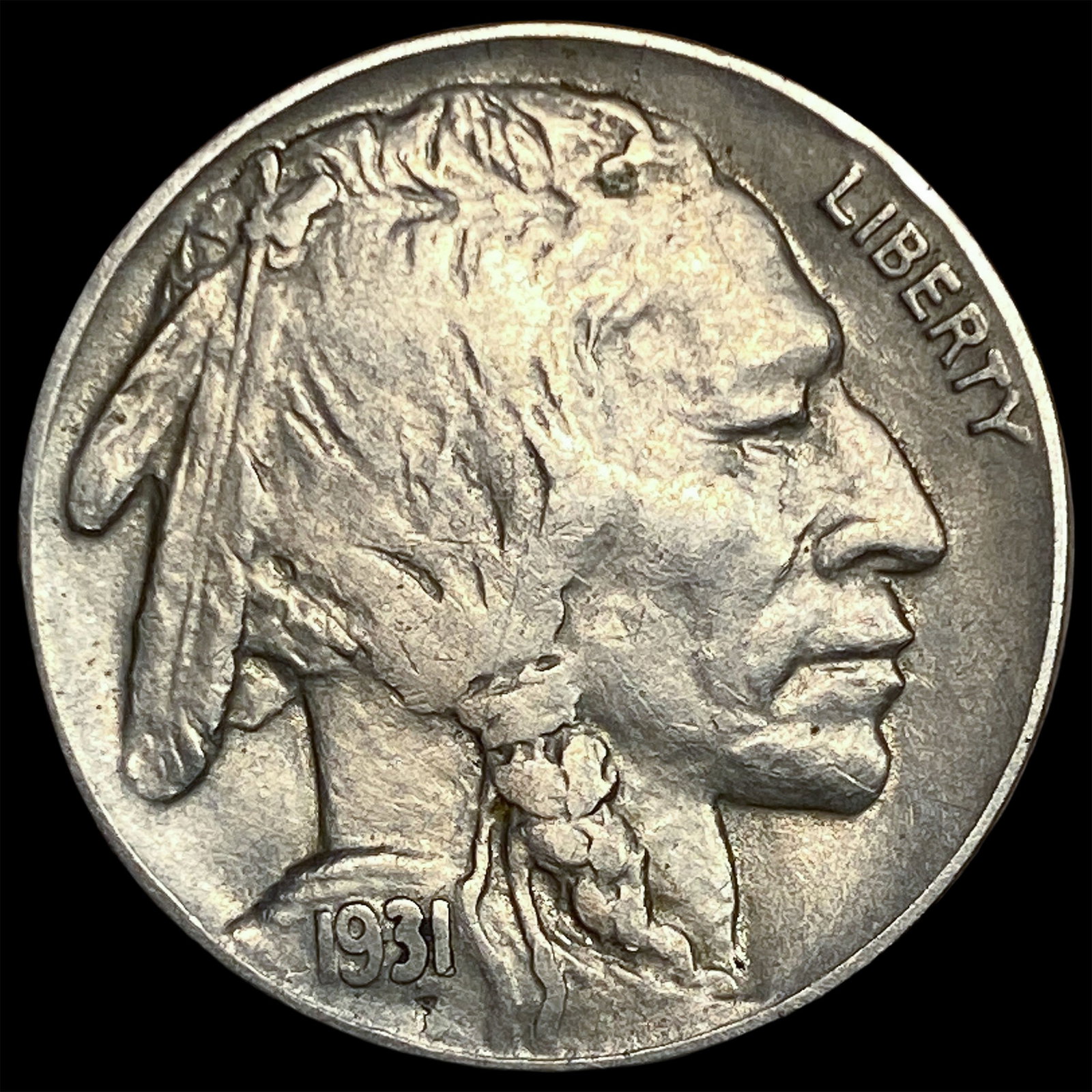 1931-S Buffalo Nickel NEARLY UNCIRCULATED (1 of 2)