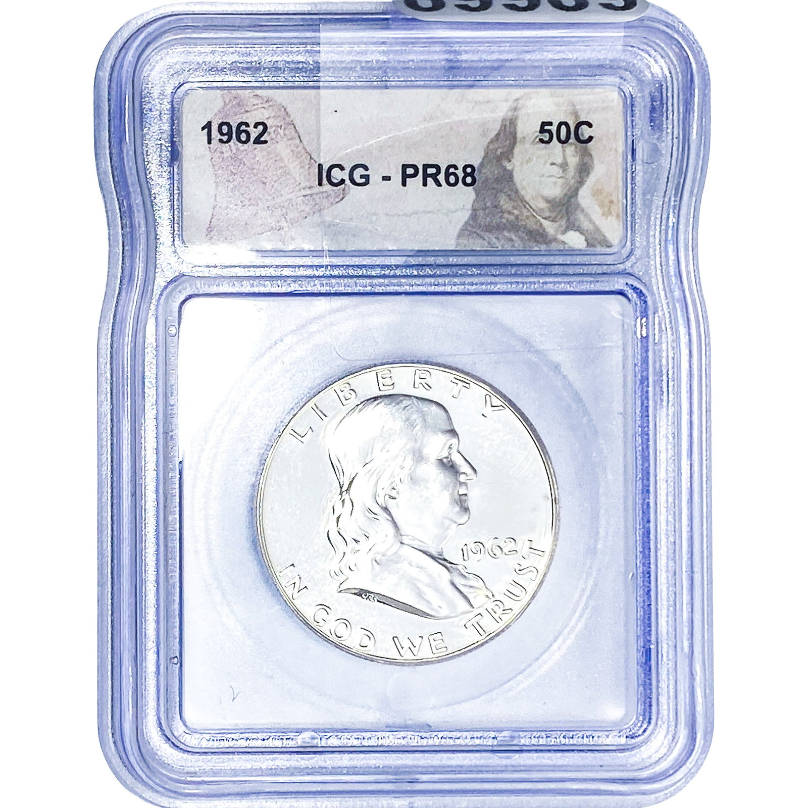 1962 Franklin Half Dollar ICG PR68: 1962 Franklin Half Dollar ICG PR68