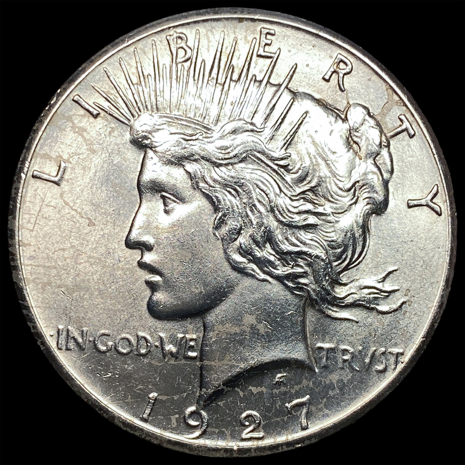 1927 Peace Silver Dollar CHOICE AU: 1927 Peace Silver Dollar CHOICE AU