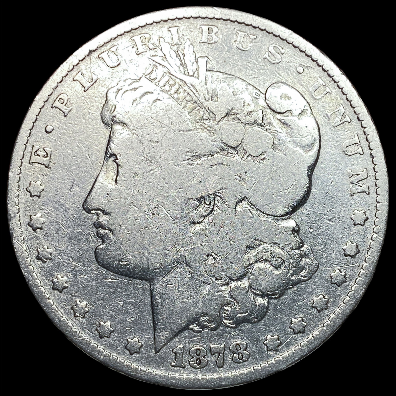 1878-S Silver Morgan Dollar NICELY CIRCULATED: 1878-S Silver Morgan Dollar NICELY CIRCULATED