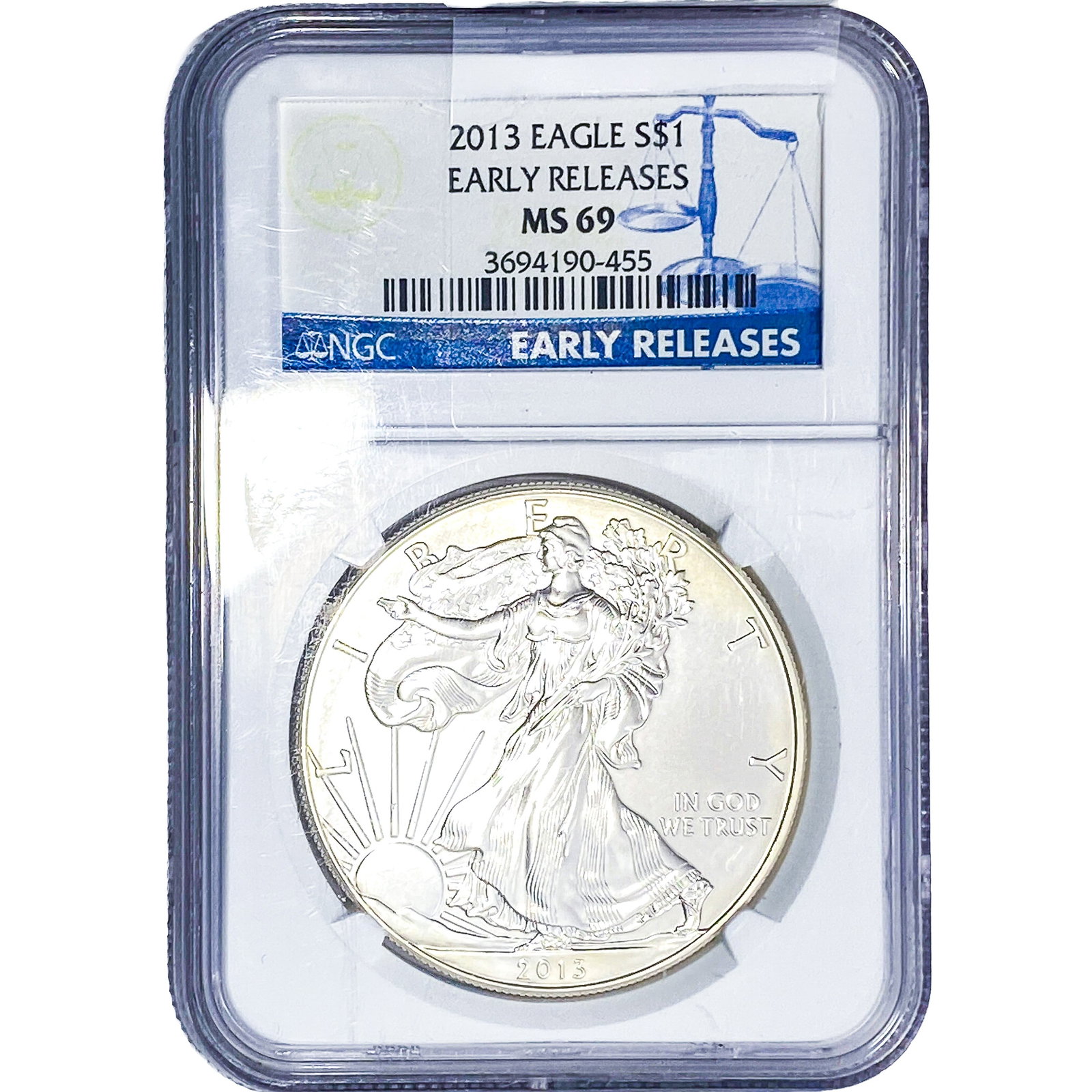 2013 Silver Eagle NGC MS69 Early Releases: 2013 Silver Eagle NGC MS69 Early Releases